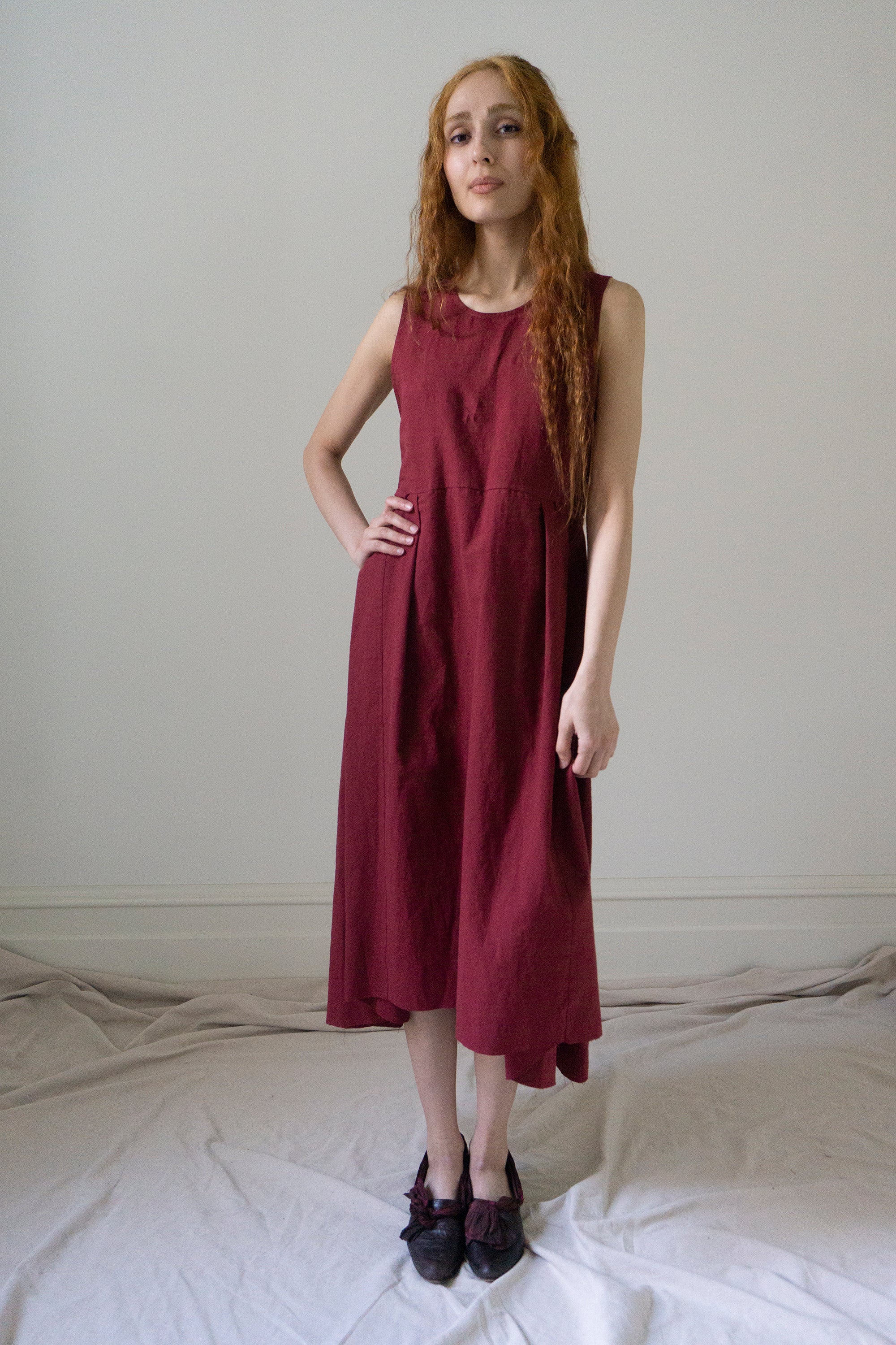 Robe en lin Mathilde - Noir