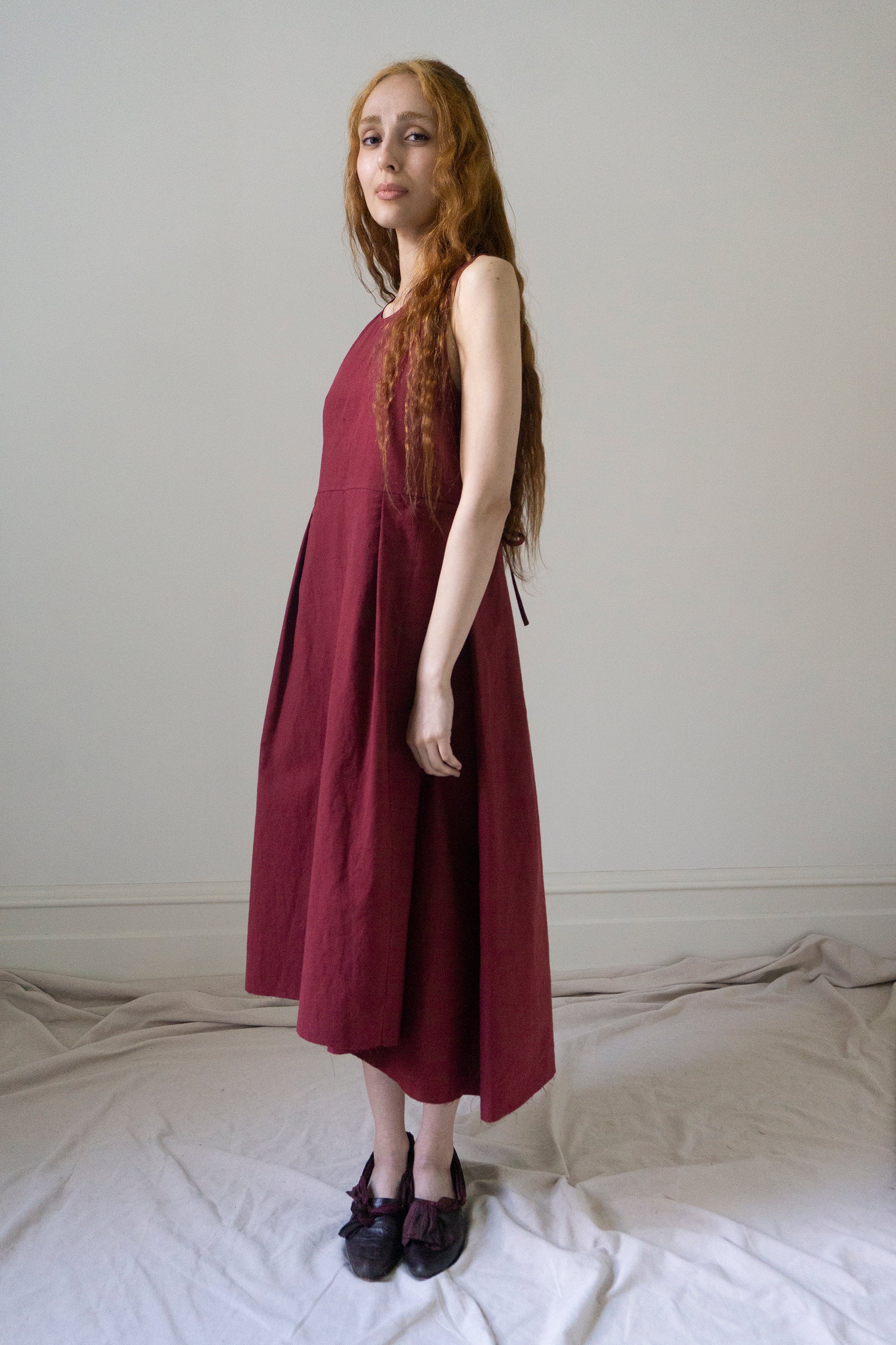 Robe en lin Mathilde - Noir