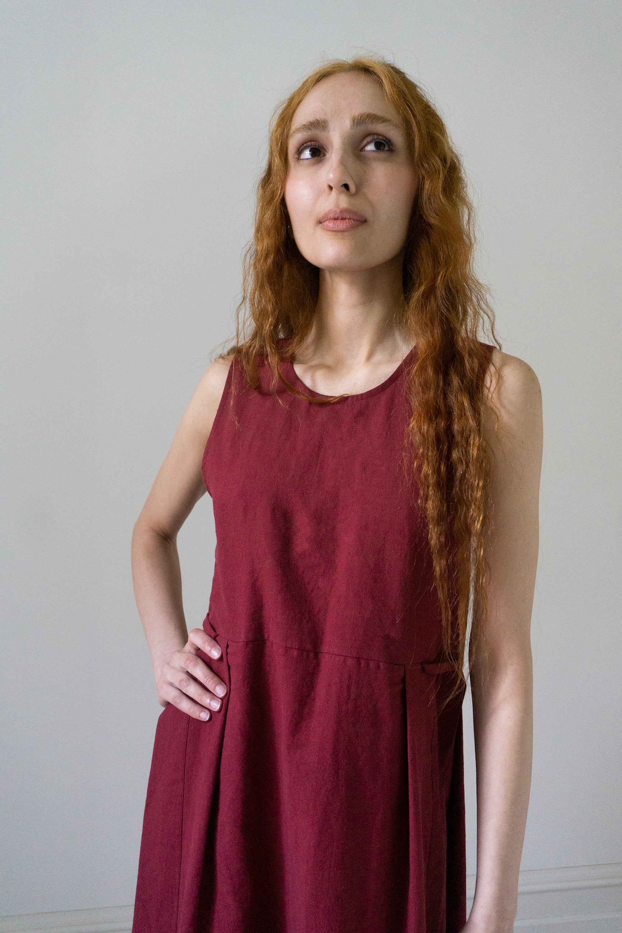 Robe en lin Mathilde - Noir