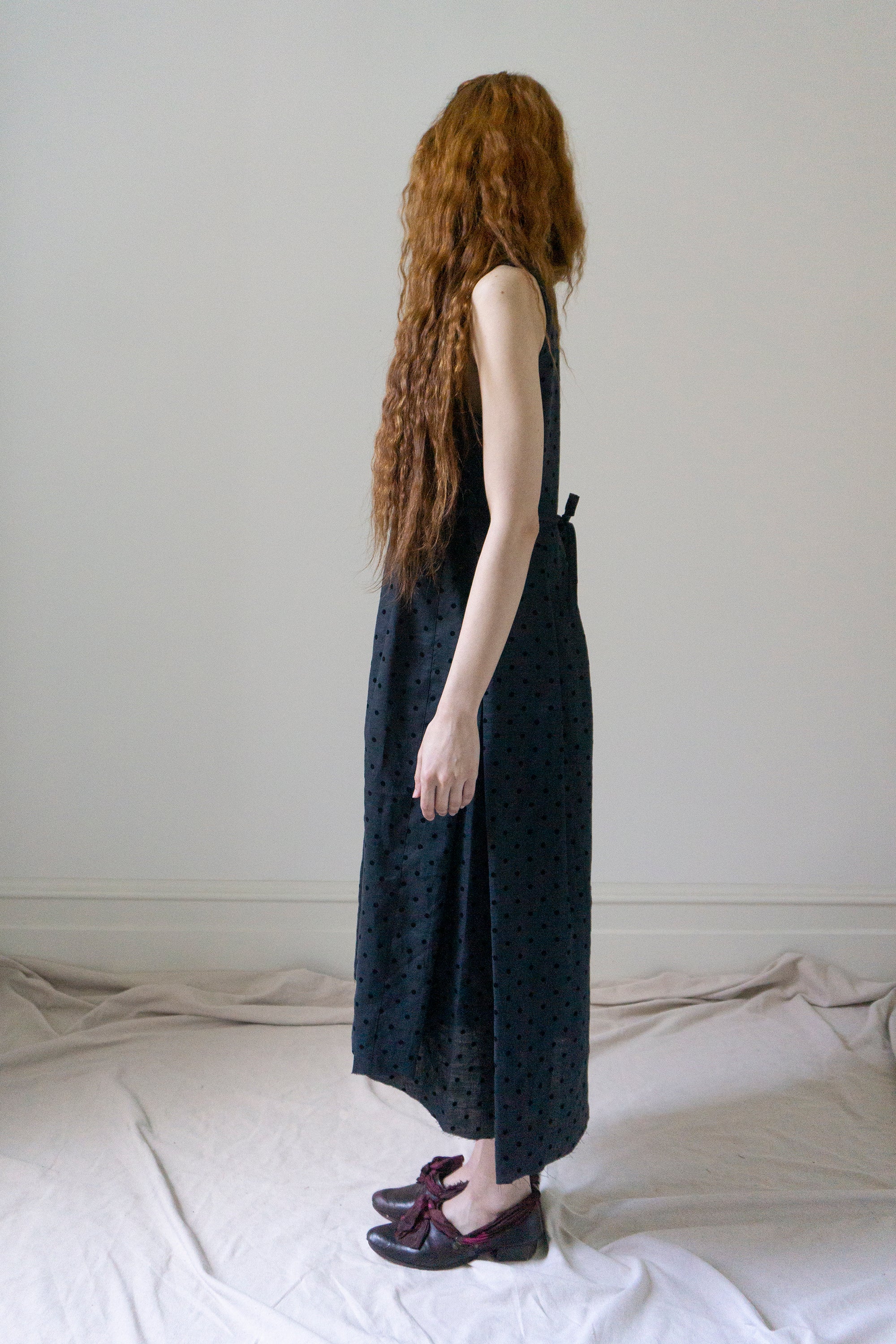 Robe en lin Mathilde - Noir