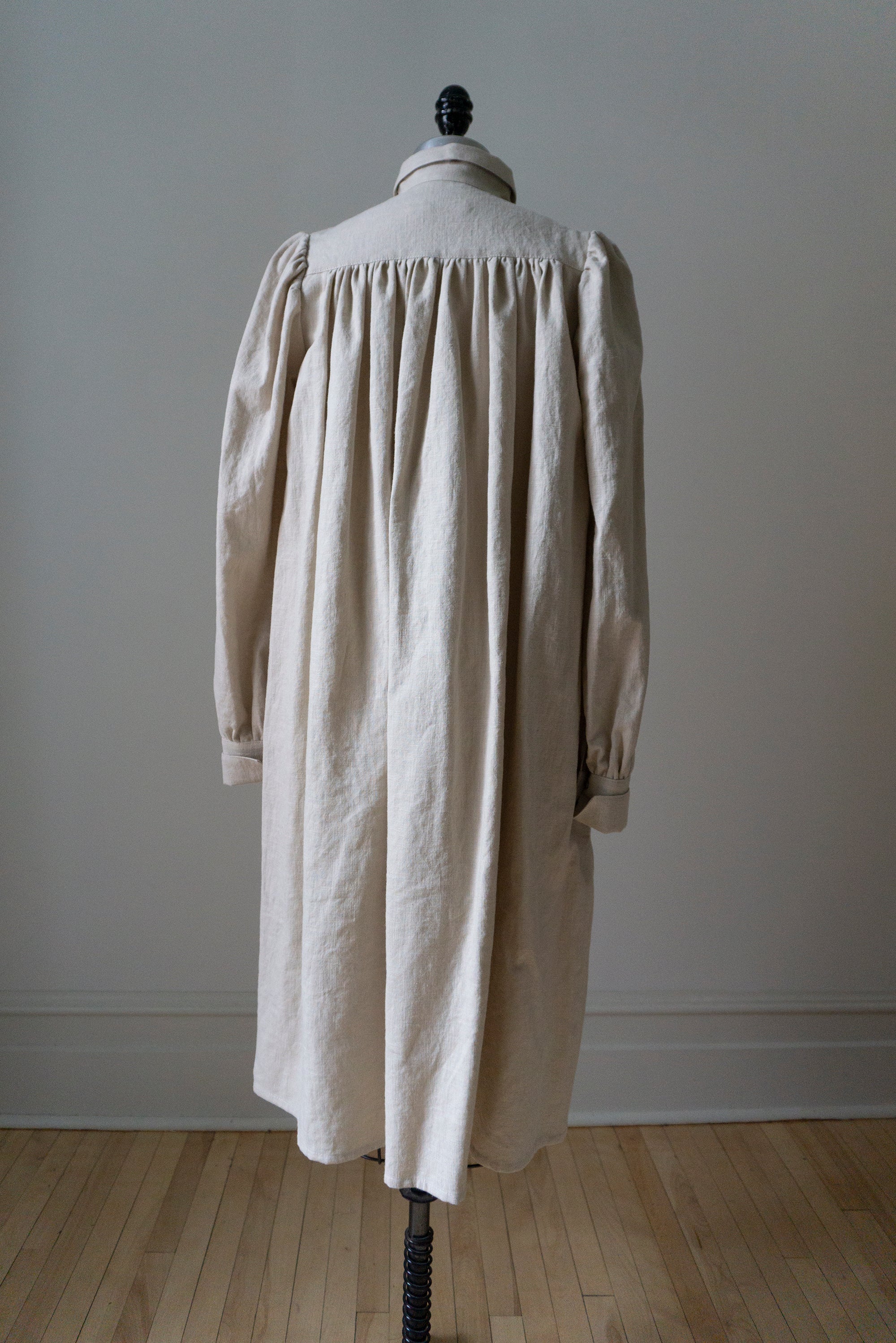 Shelley linen dress - chalk (S)
