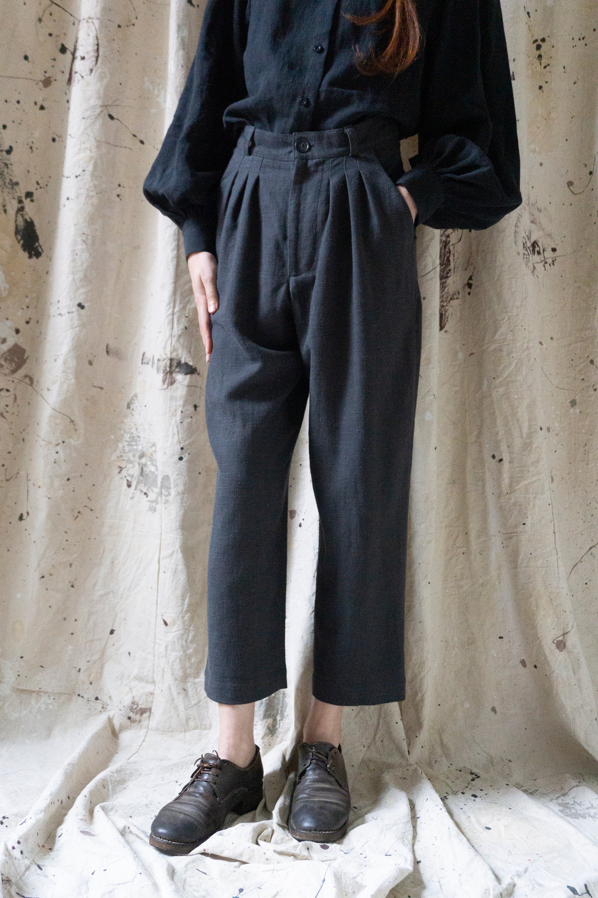 Alfie Linen Trousers - Grey