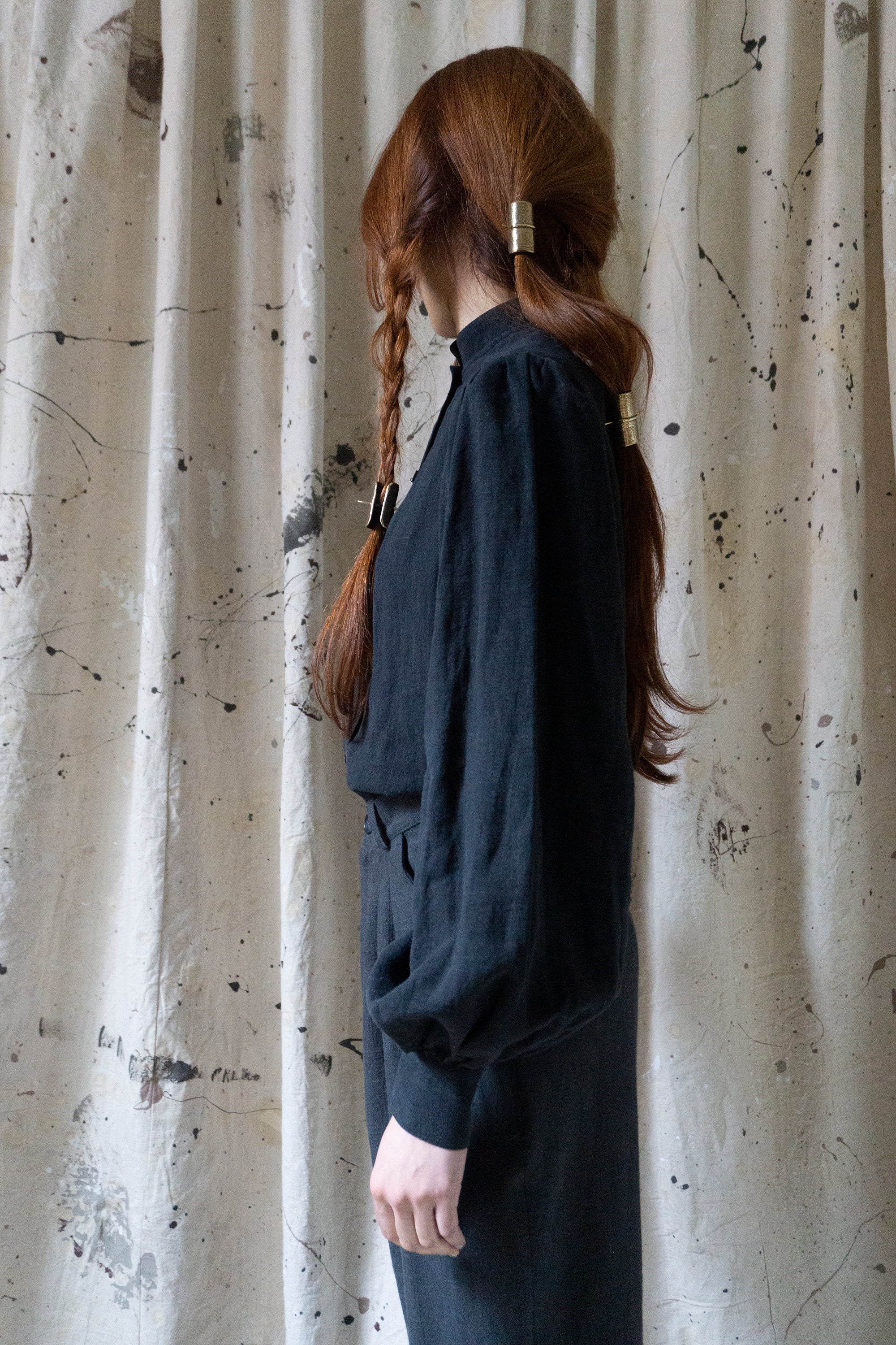 Sibylle Linen Blouse - Black