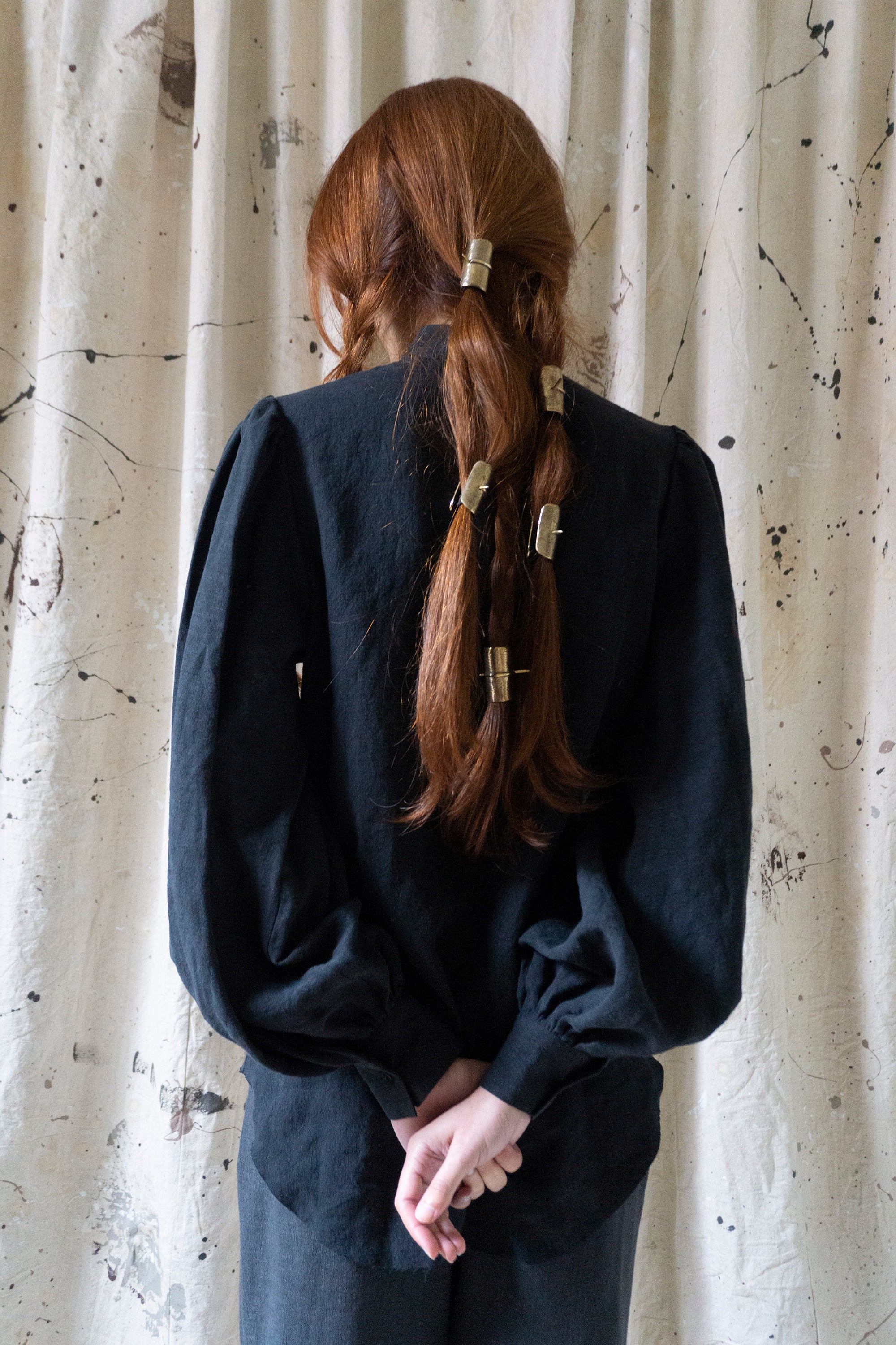 Sibylle Linen Blouse - Black