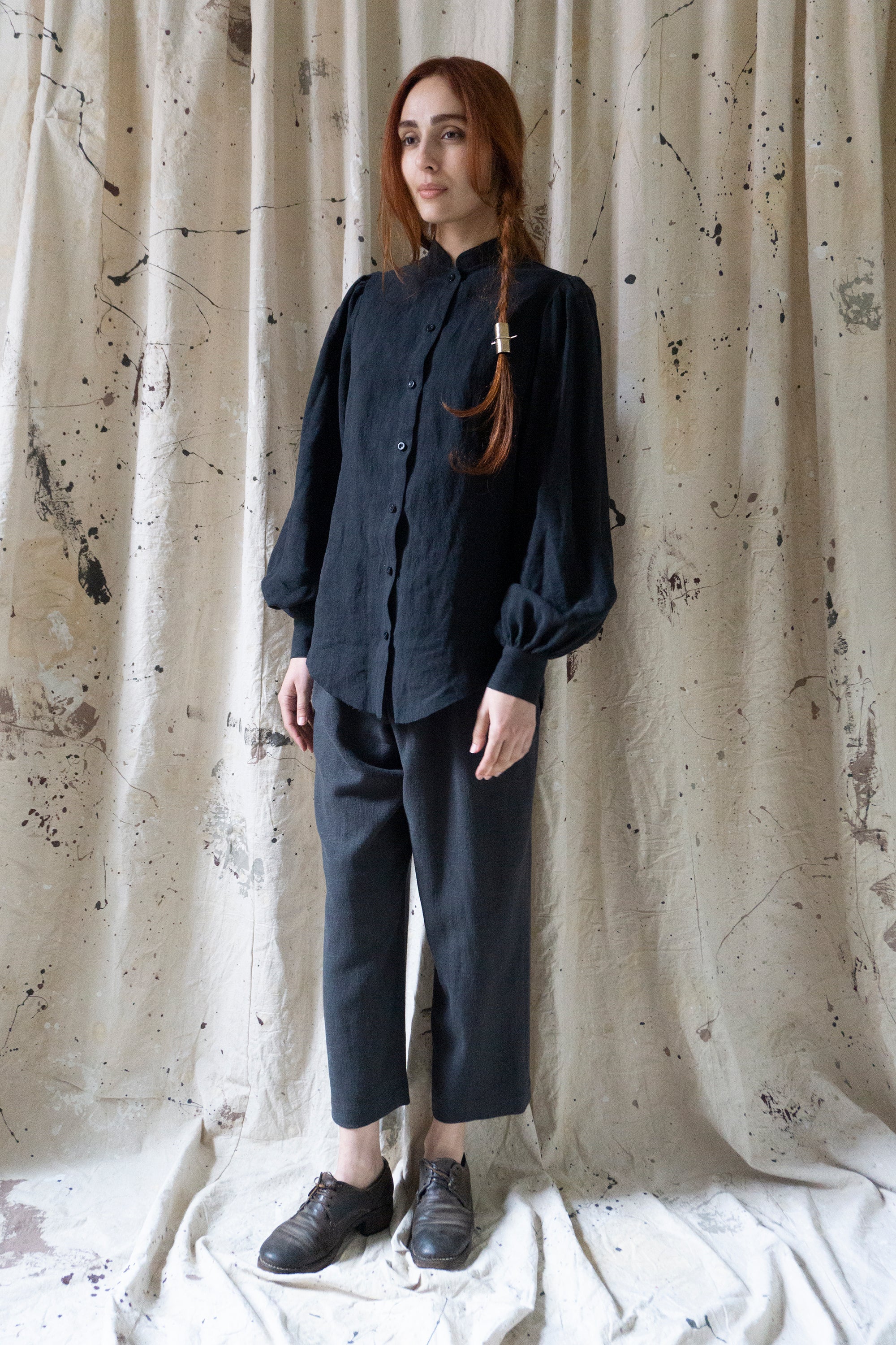 Alfie Linen Trousers - Grey