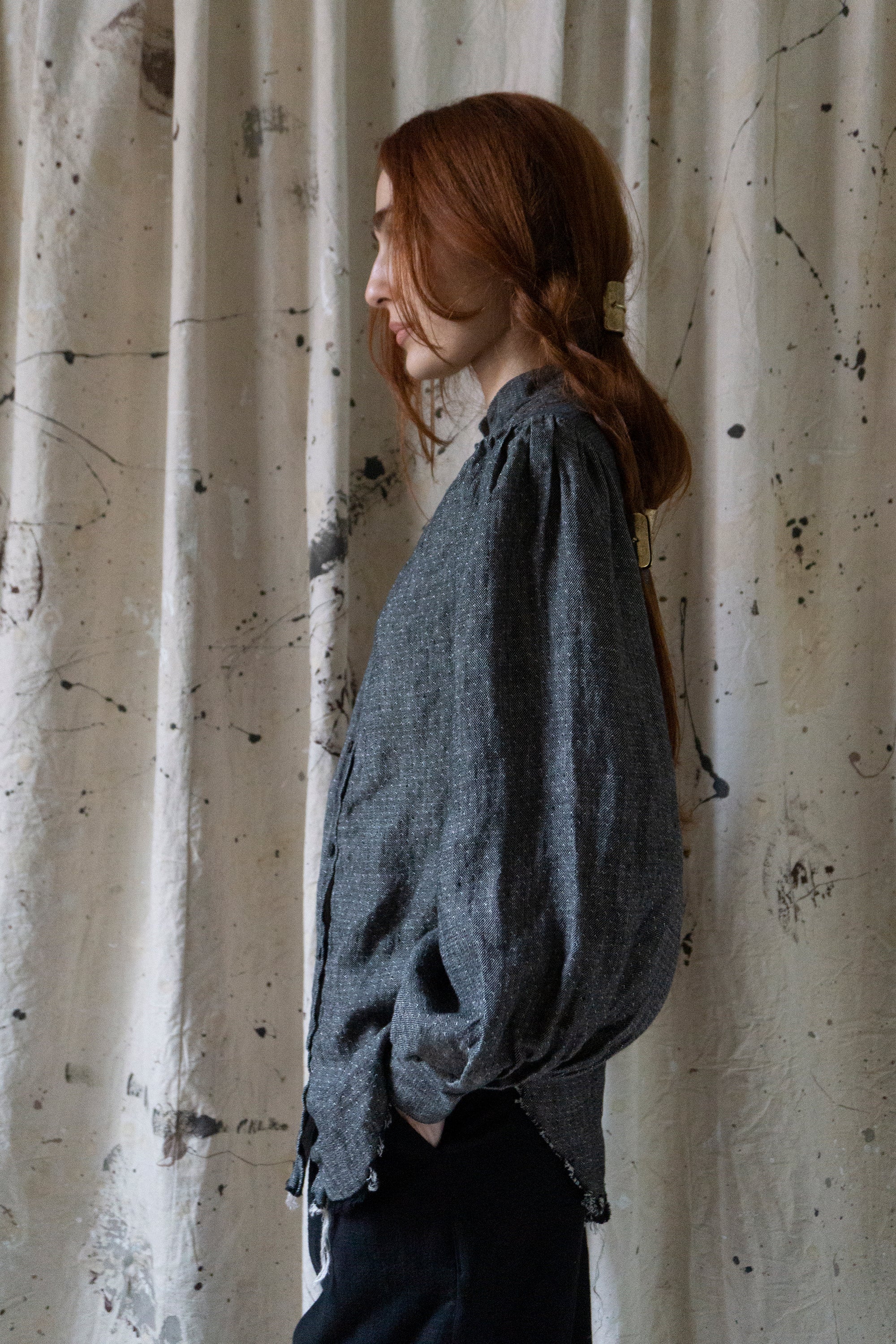 Sibylle Linen Blouse - Yarn Dye