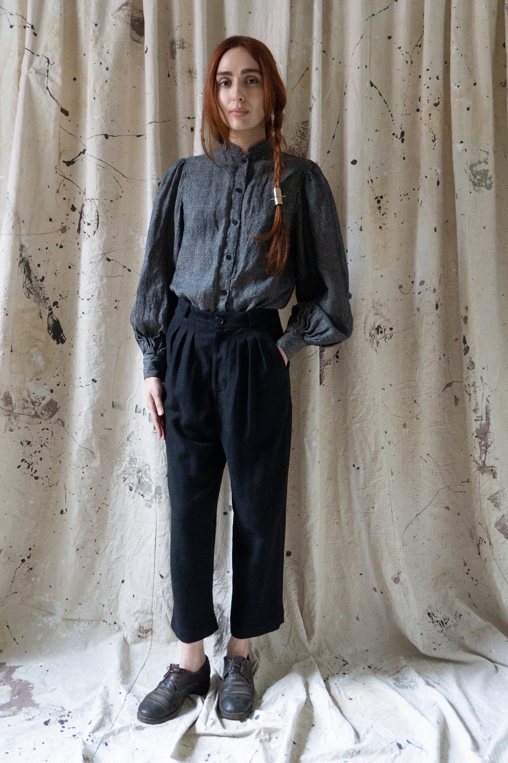 Alfie Linen Trousers - Black