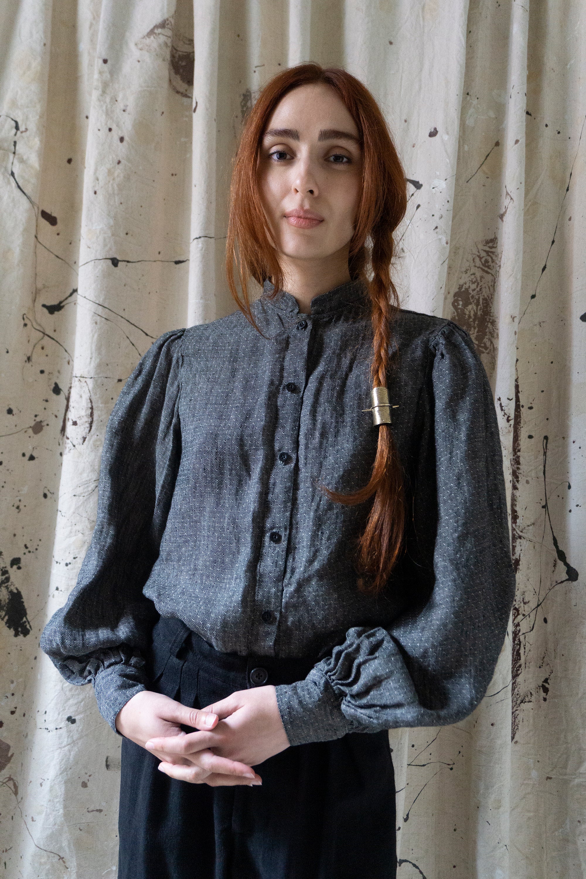 Sibylle Linen Blouse - Yarn Dye
