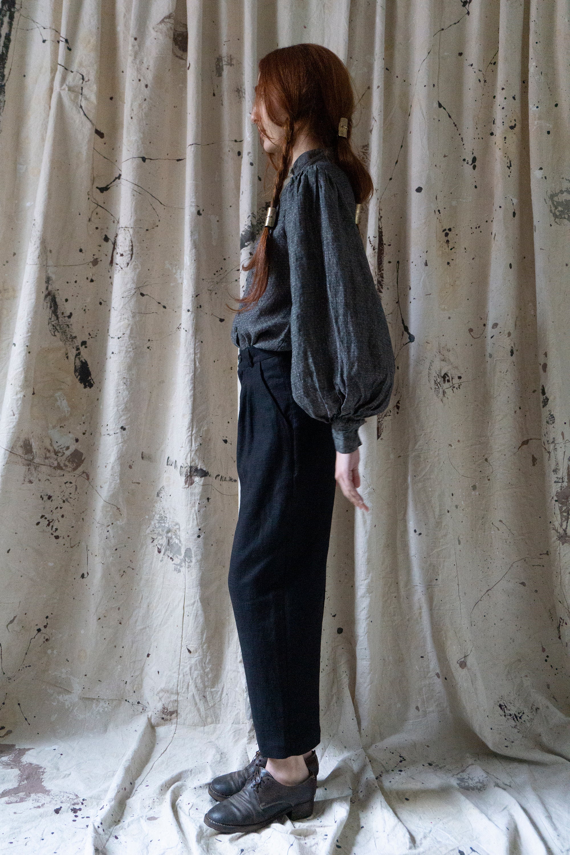 Alfie Linen Trousers - Black