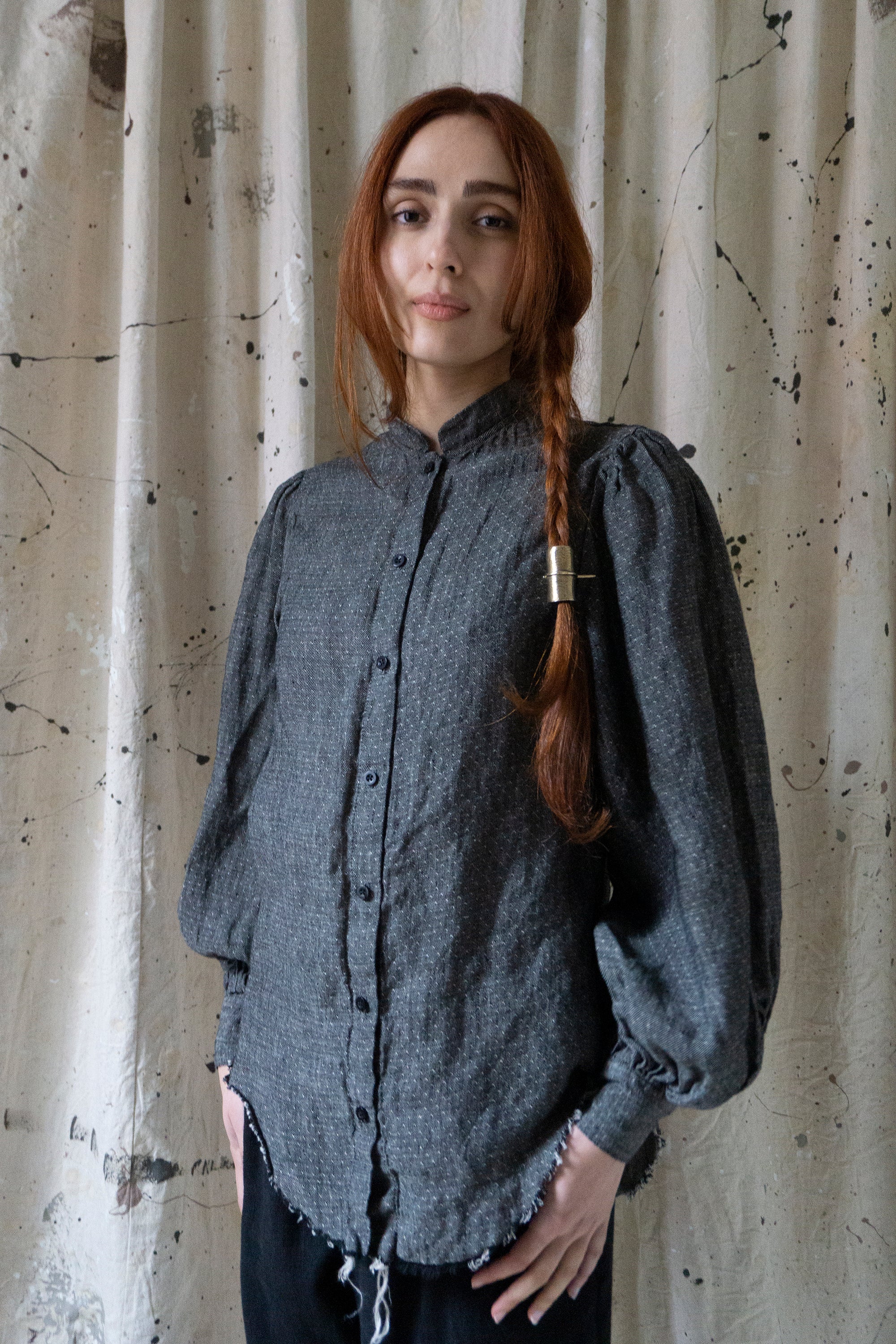 Sibylle Linen Blouse - Yarn Dye