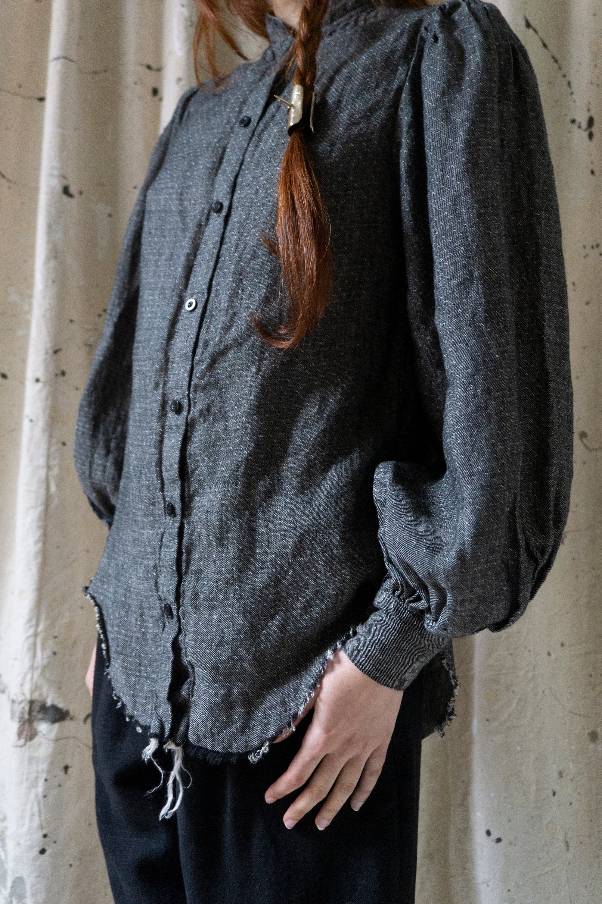 Sibylle Linen Blouse - Yarn Dye