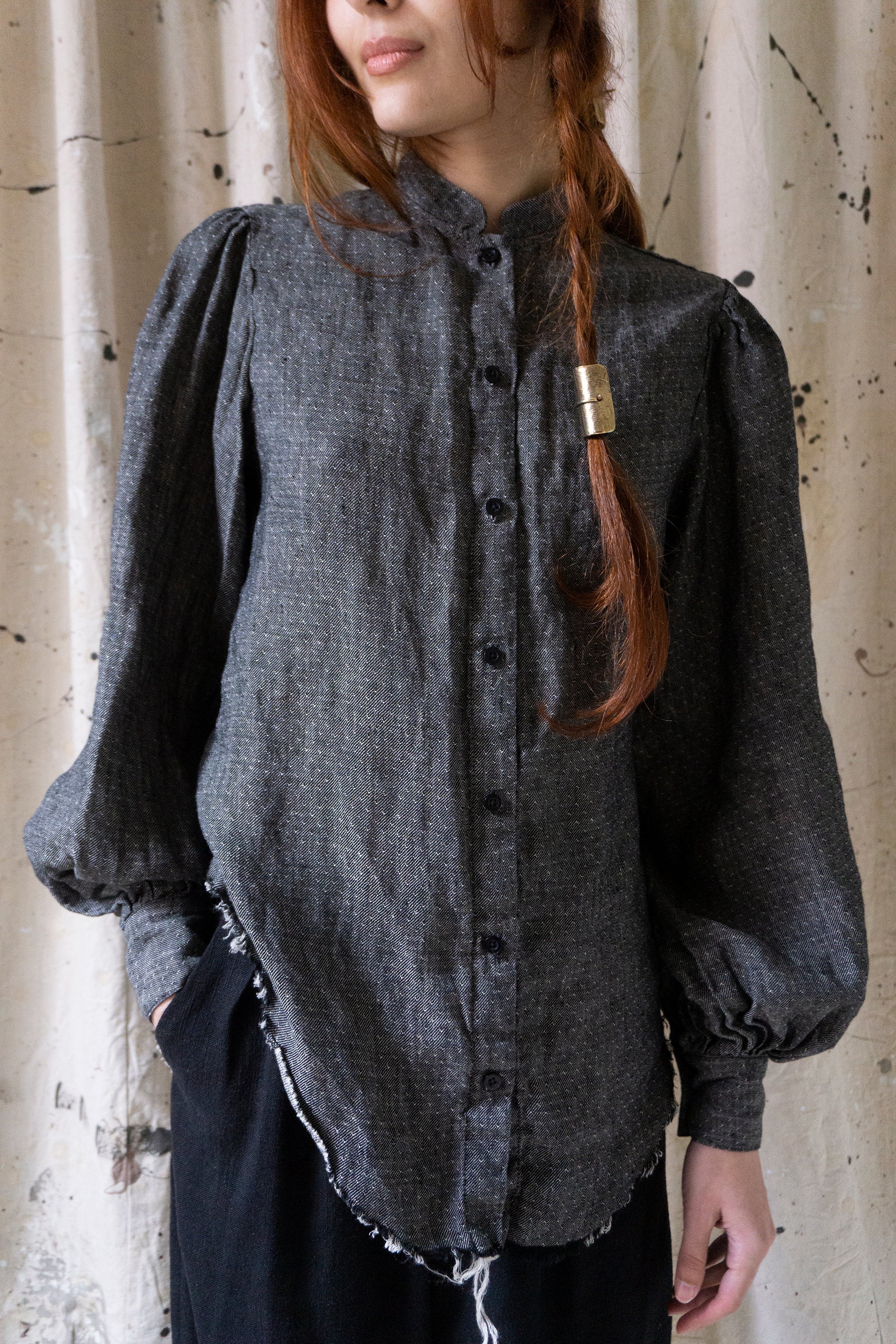Sibylle Linen Blouse - Yarn Dye