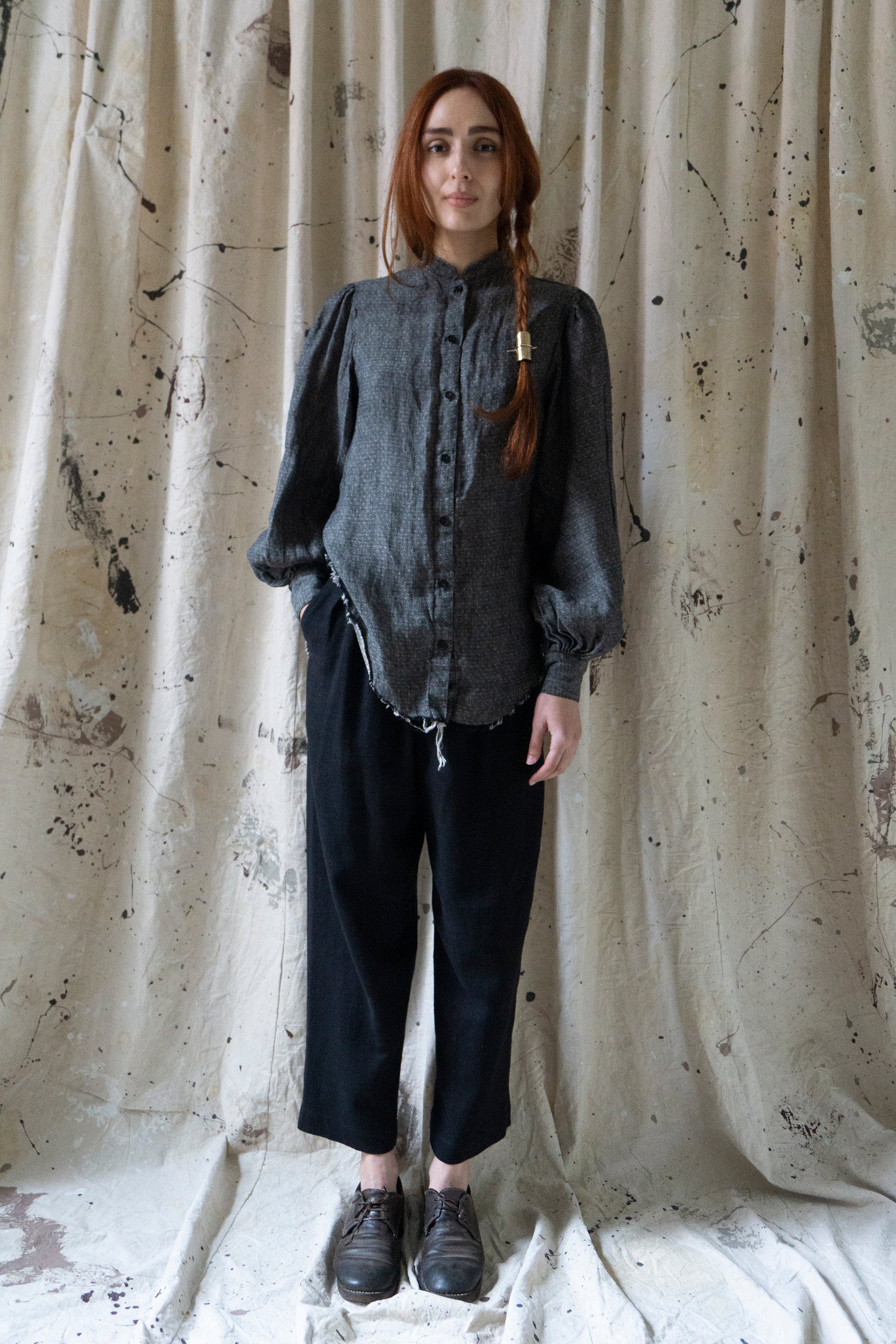 Alfie Linen Trousers - Black