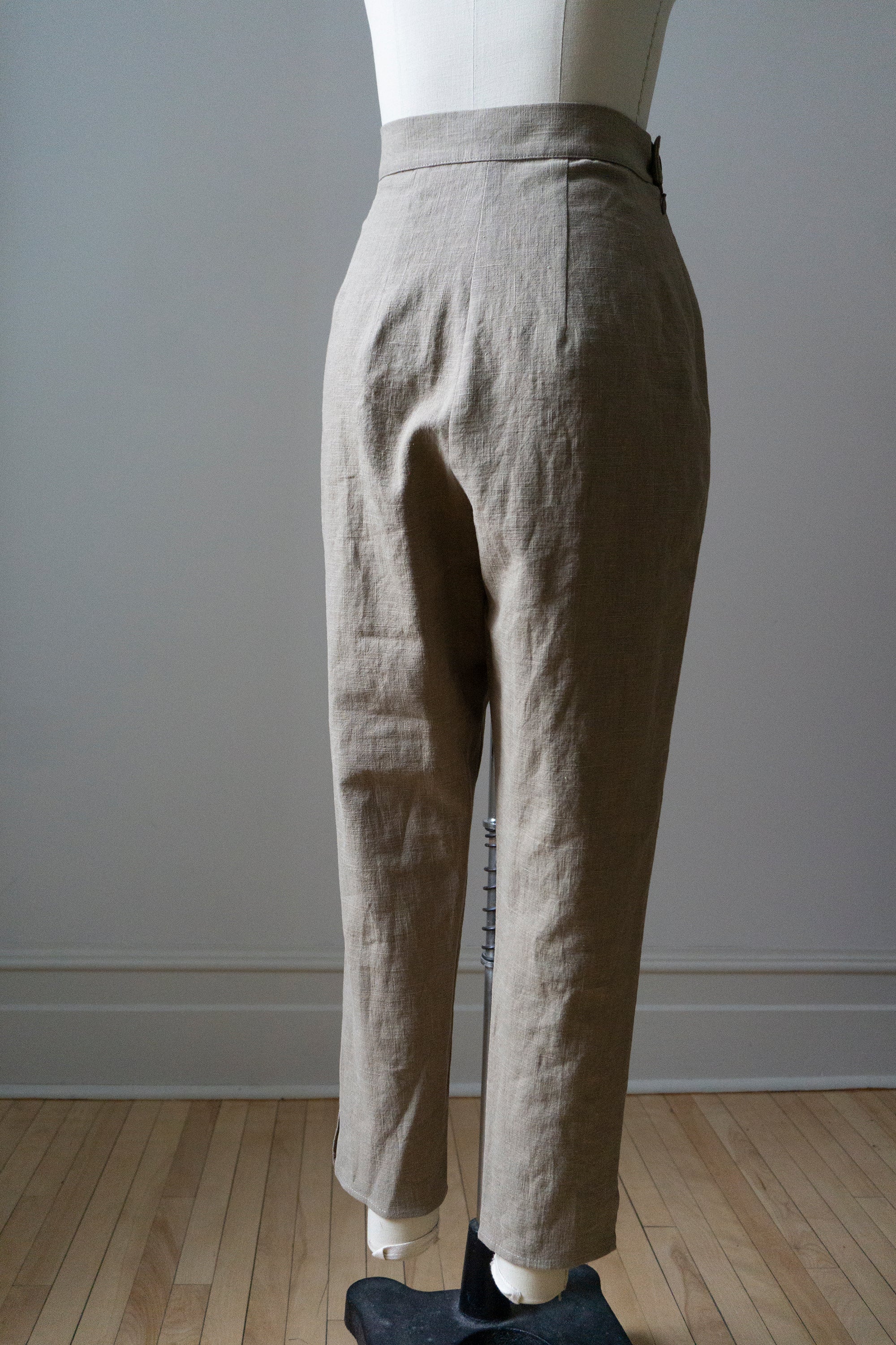 SAMPLE - Simone trousers driftwood linen (SIZE S)