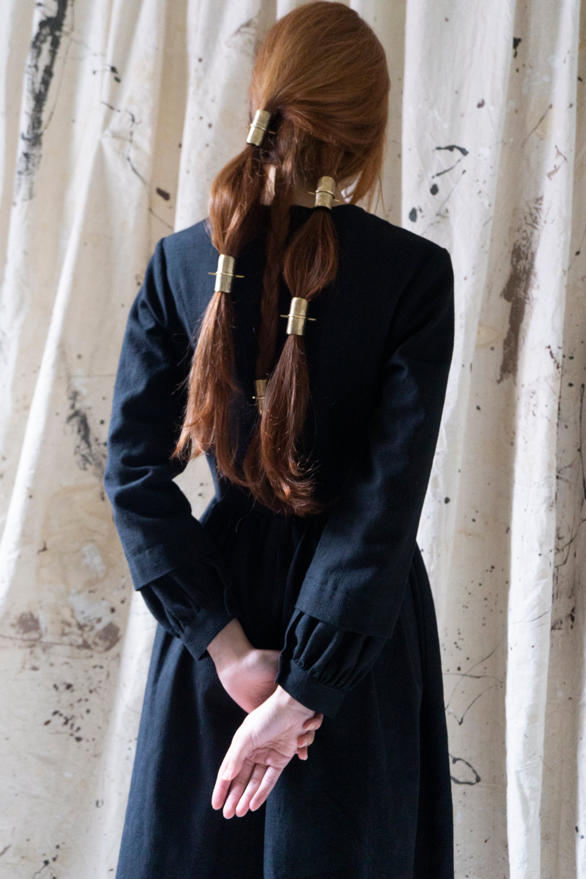 Sova Linen Dress - Black