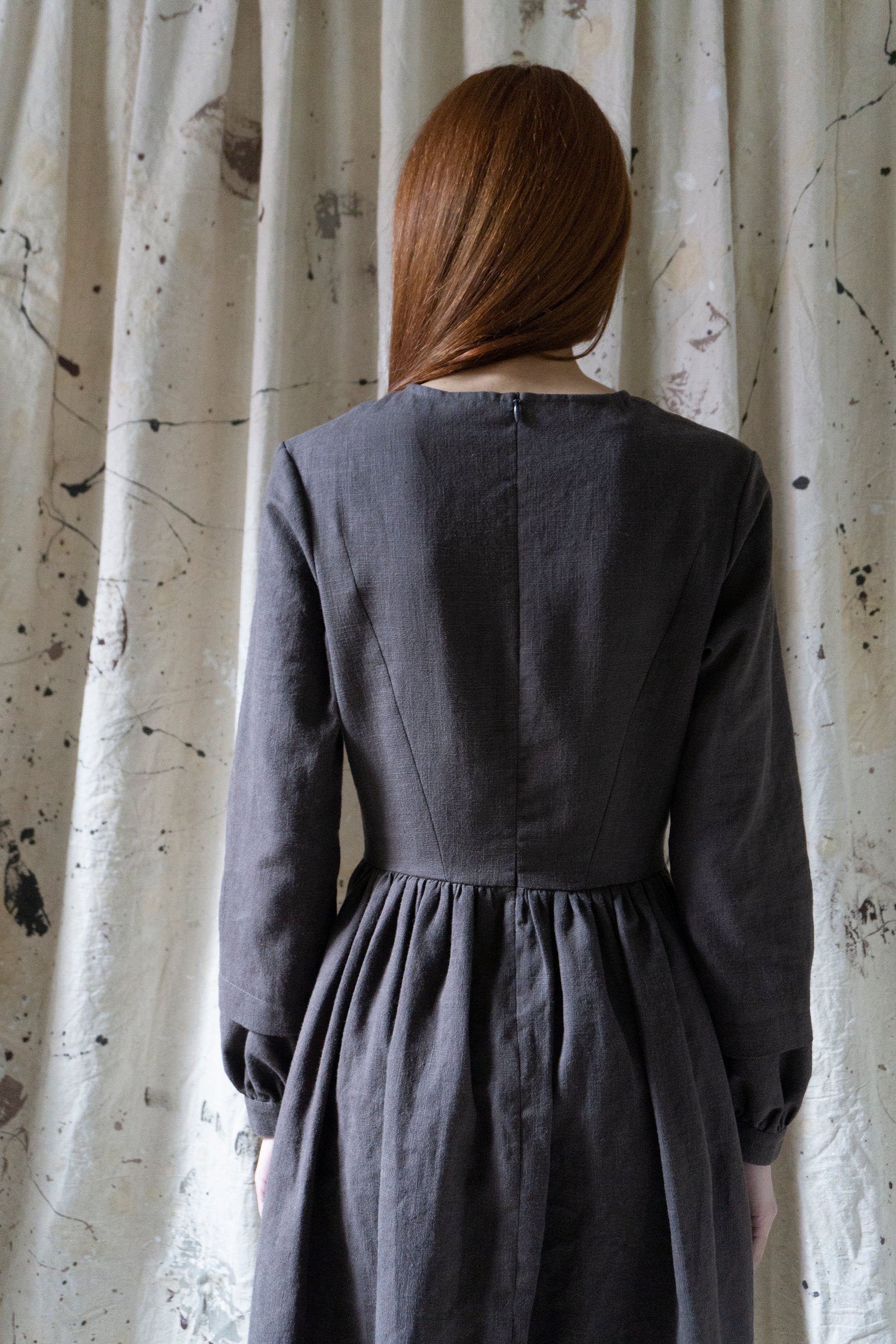 Sova Linen Dress - Brown