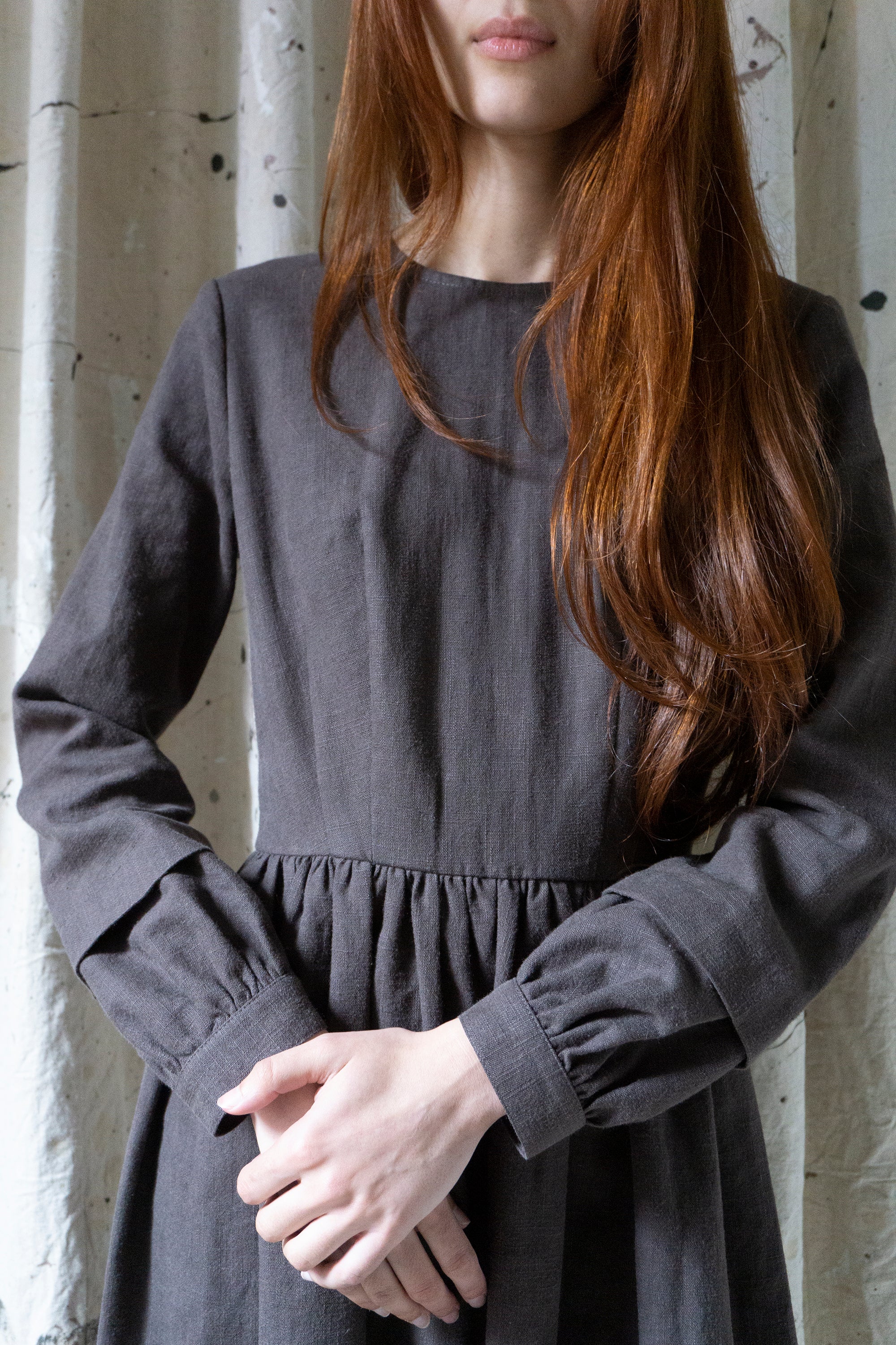Sova Linen Dress - Brown