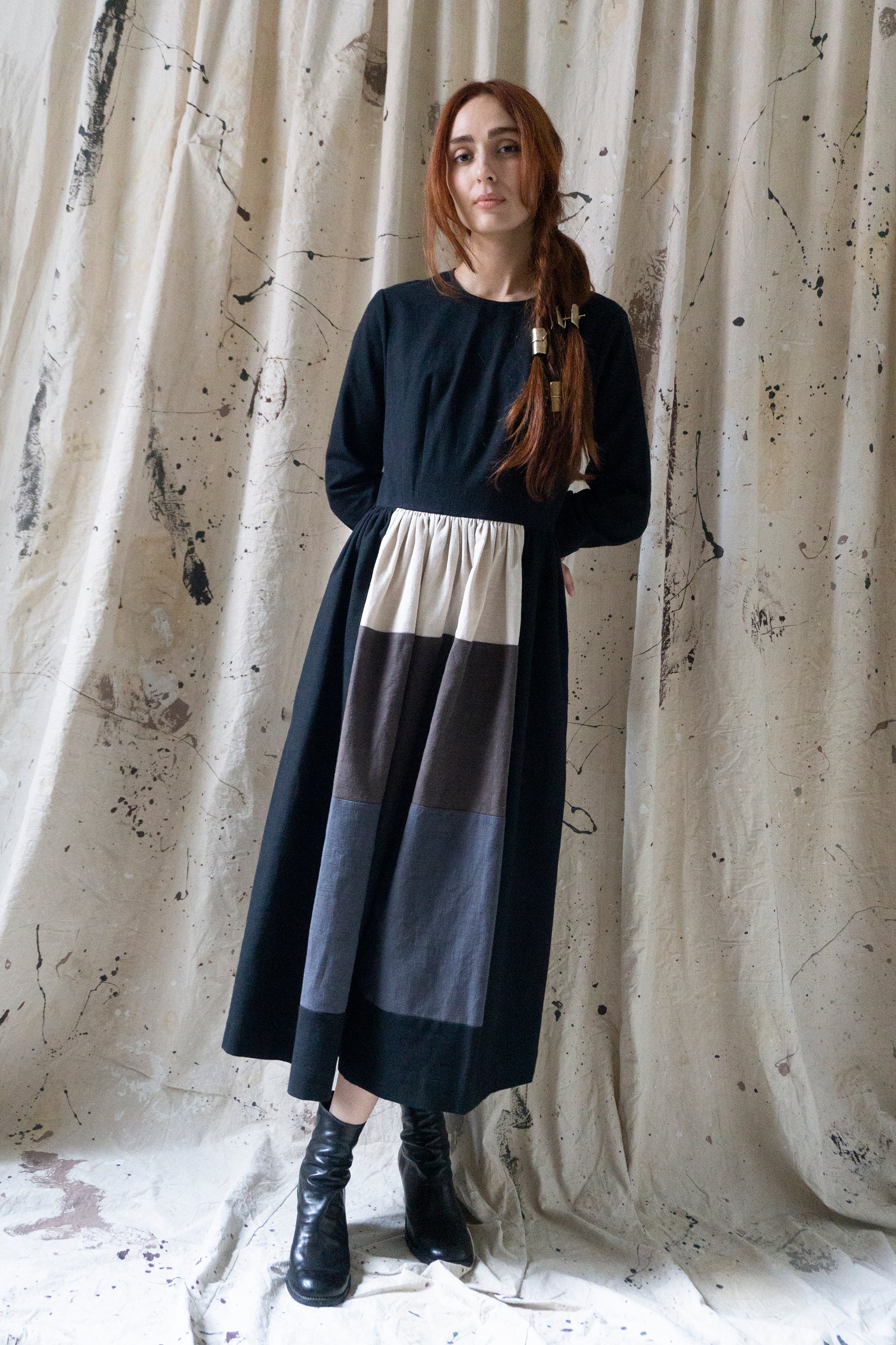 Sova Linen Dress - Fallow Field