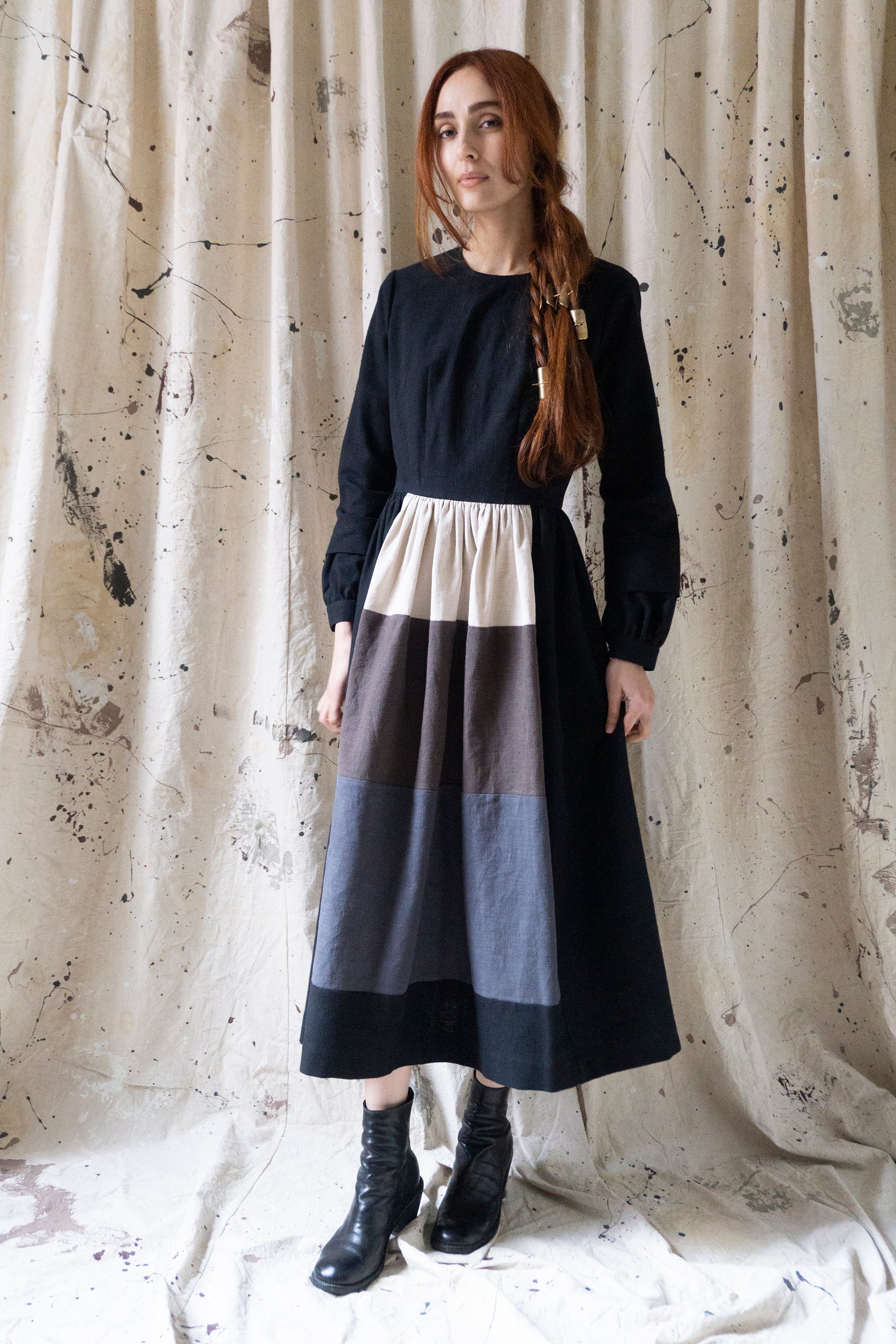 Sova Linen Dress - Fallow Field
