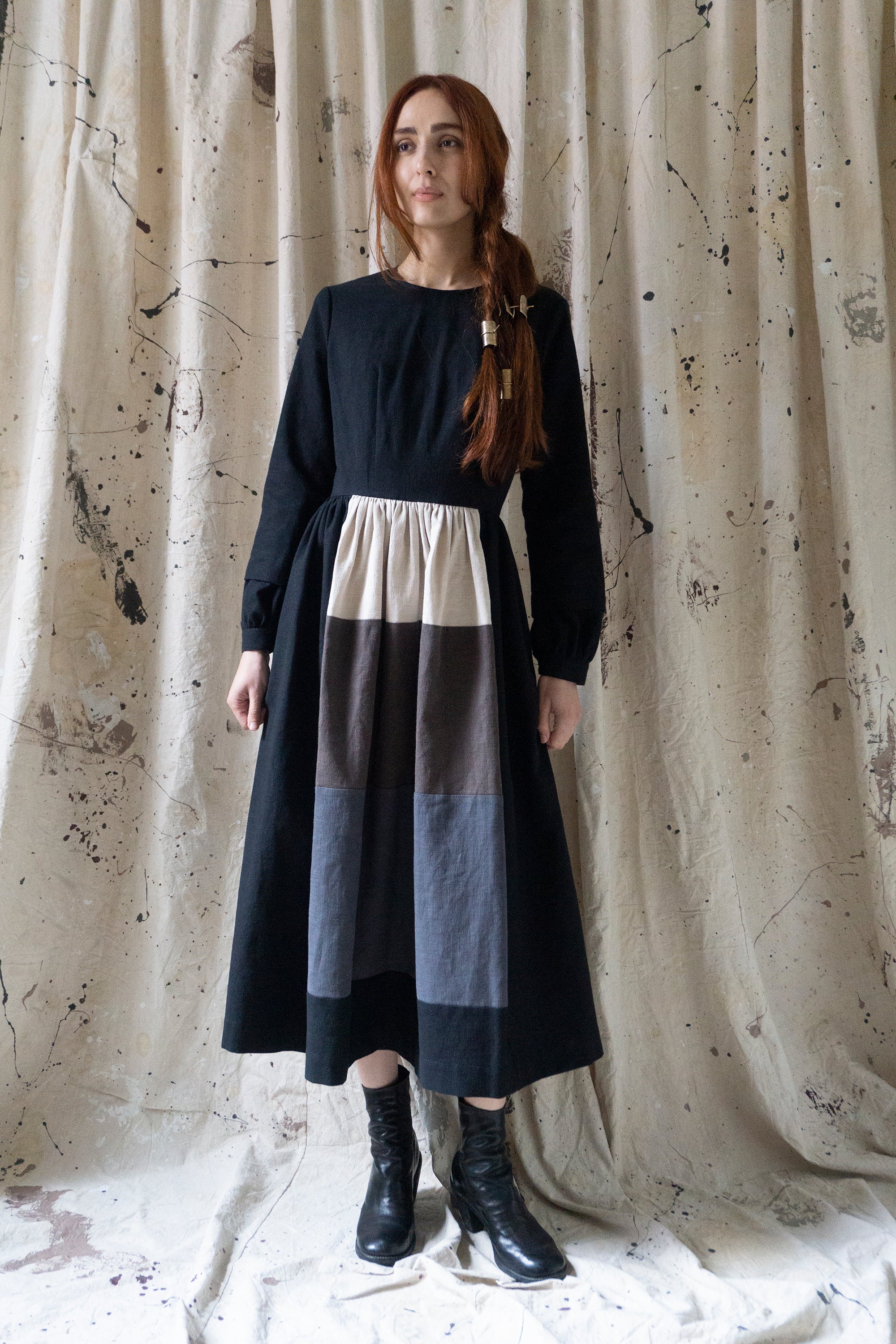 Sova Linen Dress - Fallow Field