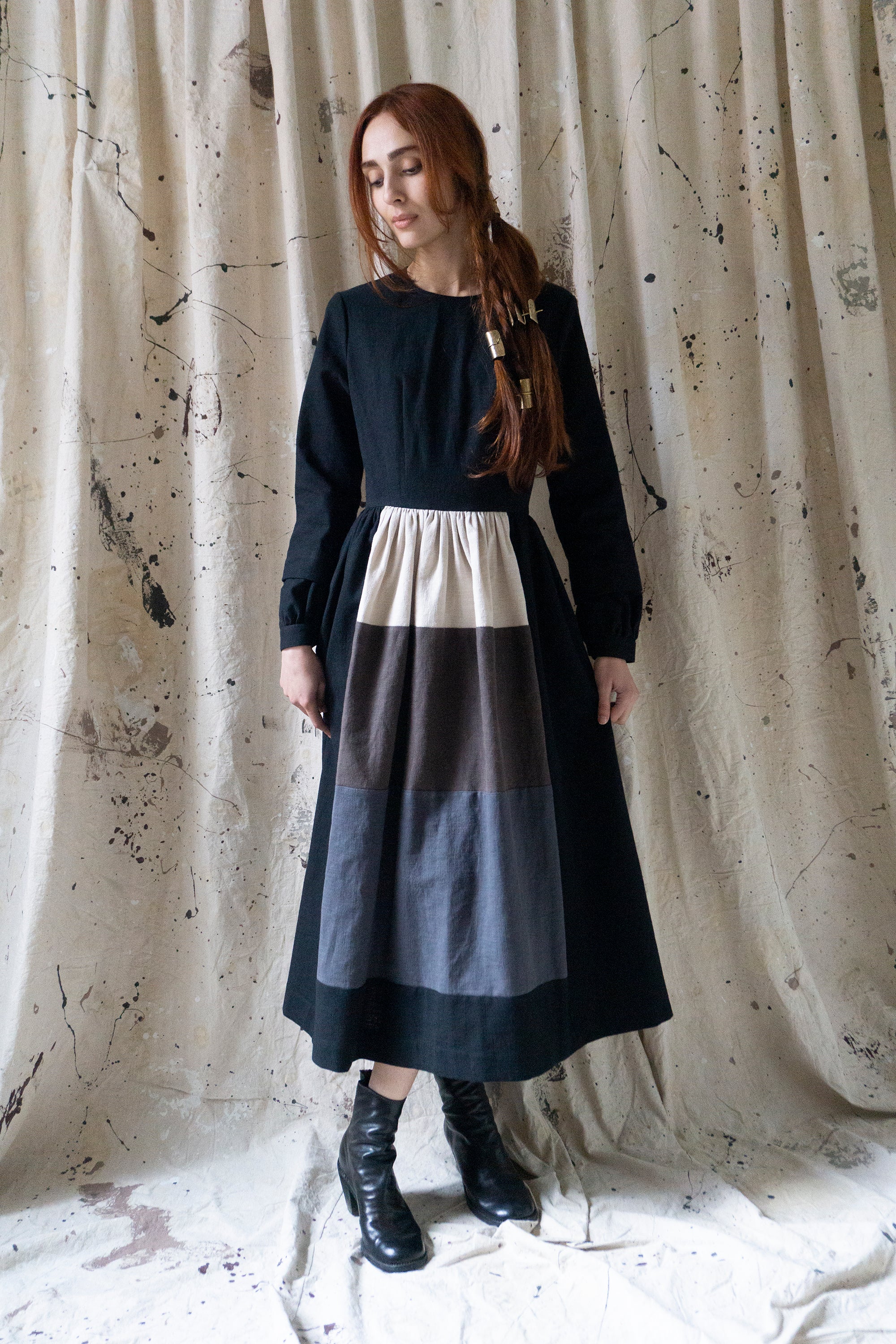 Sova Linen Dress - Fallow Field