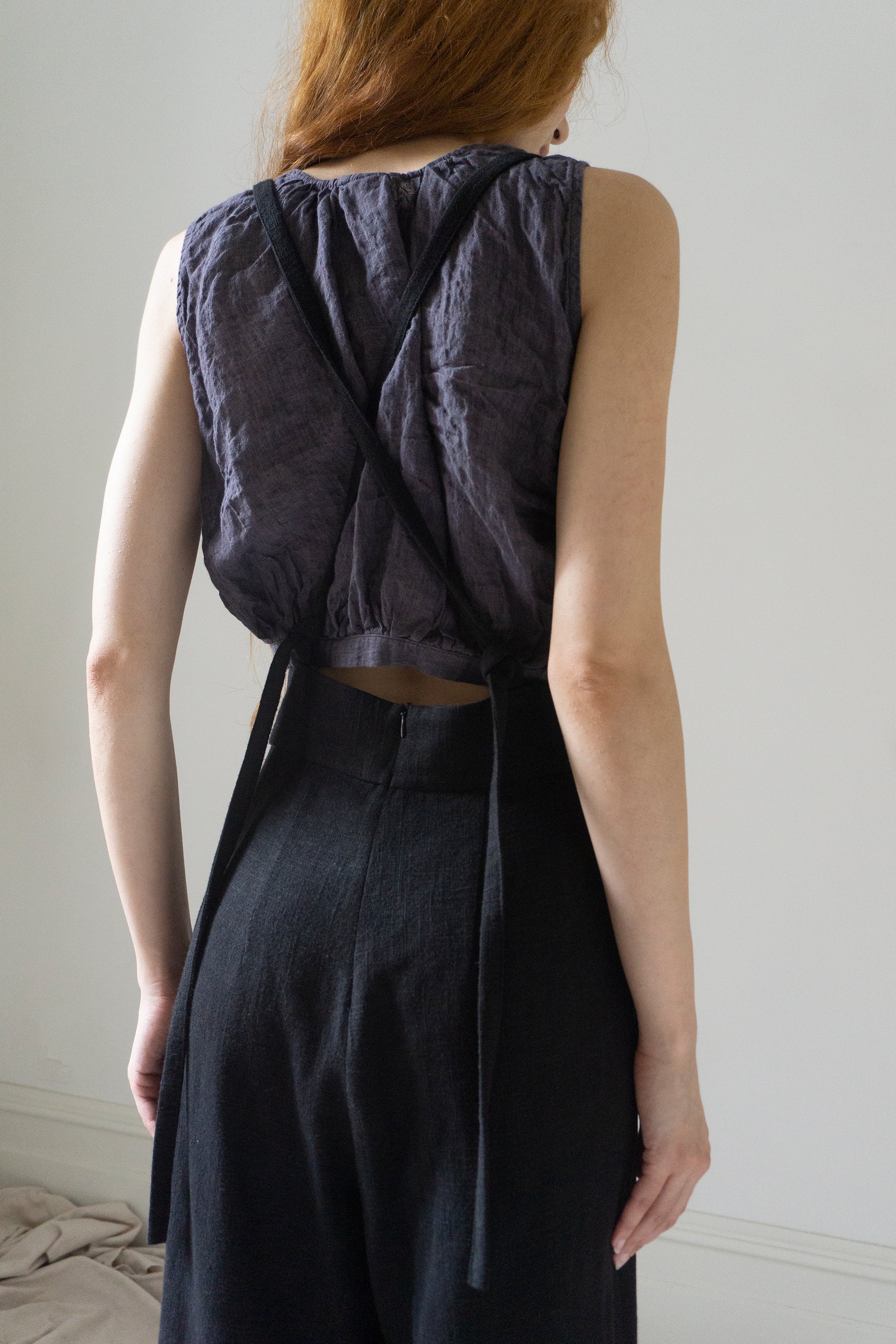 Darcy Suspender Trousers - Black