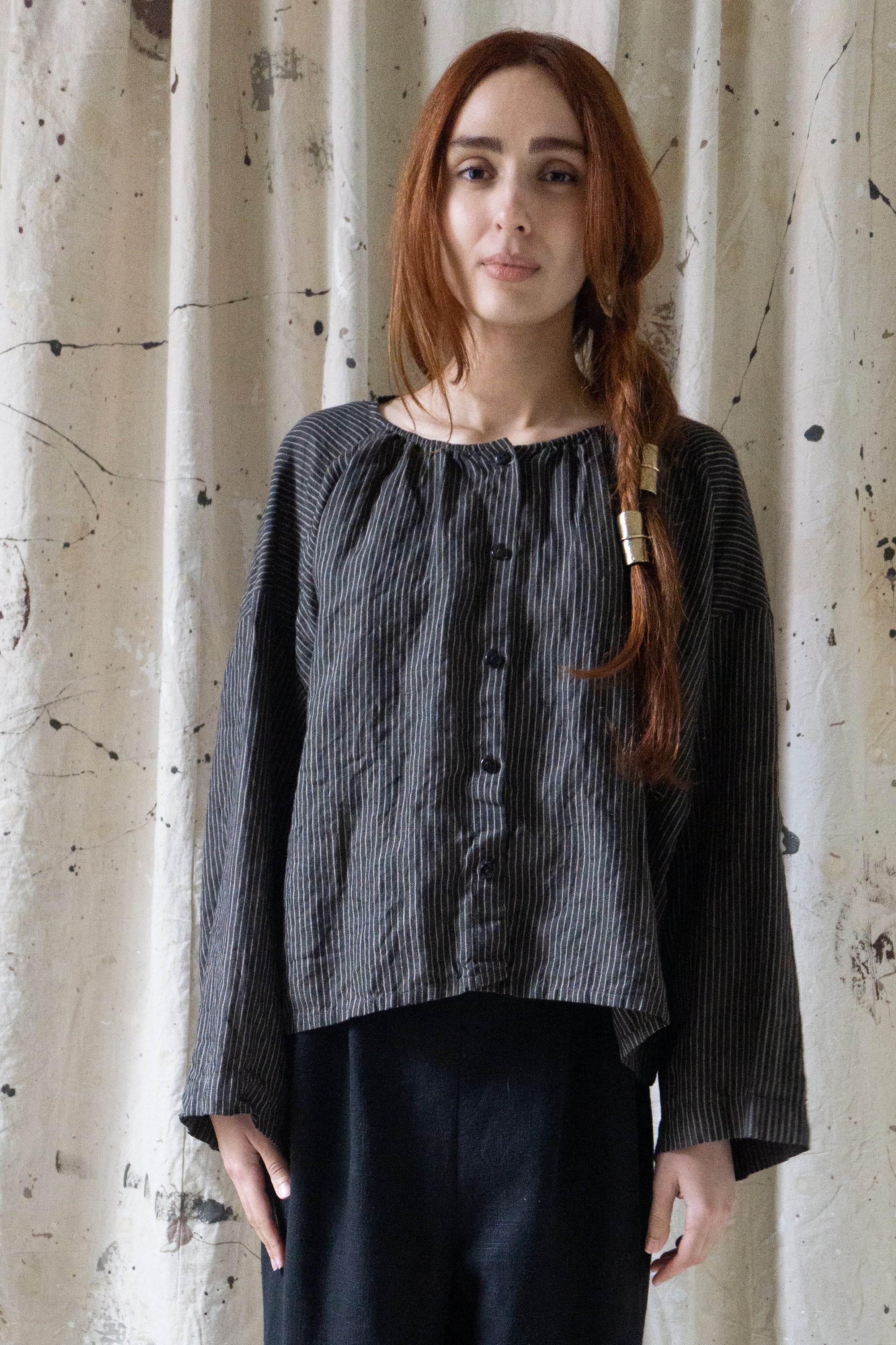 Chemise en lin Sycamore - Sel