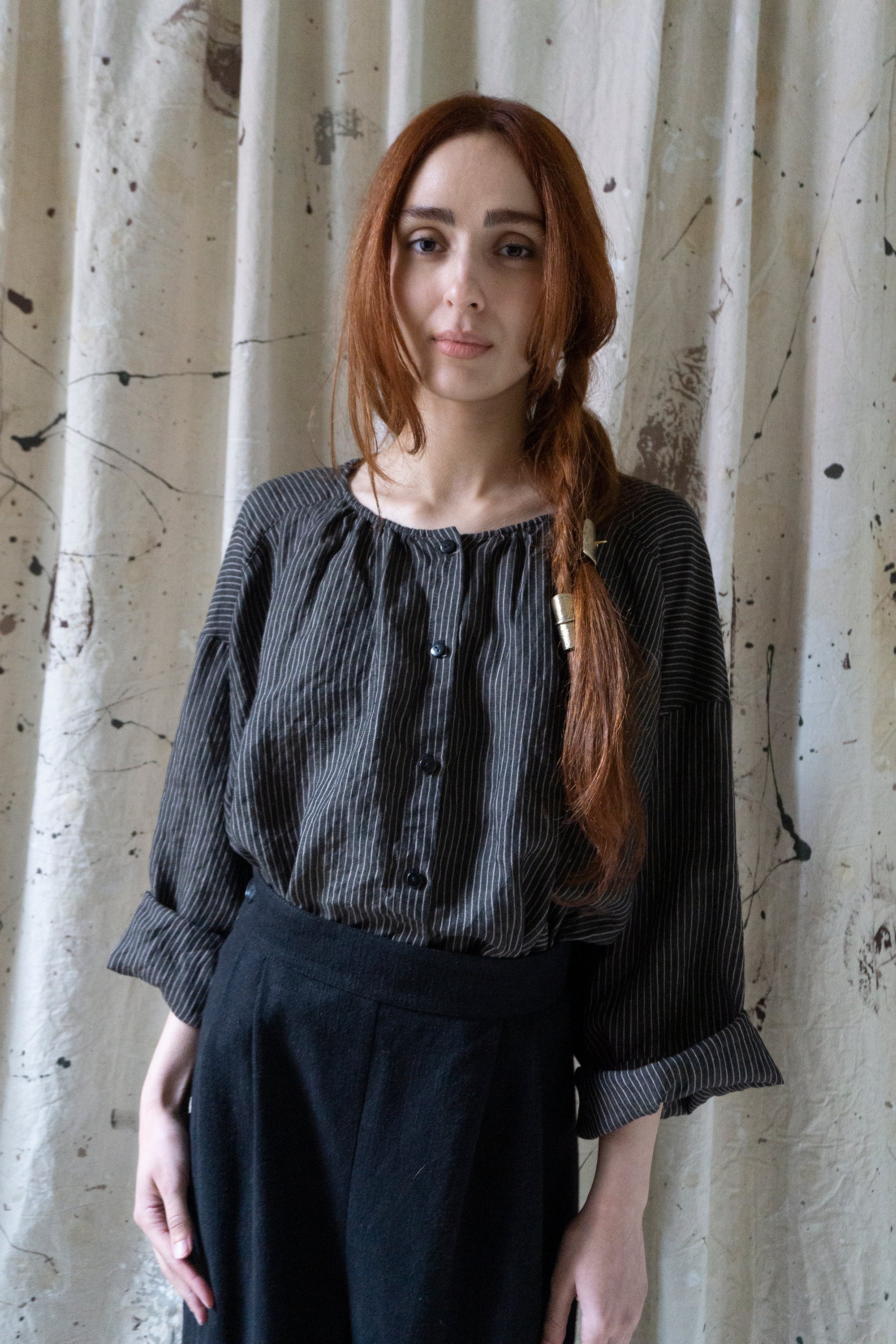 Chemise en lin Sycamore - Sel