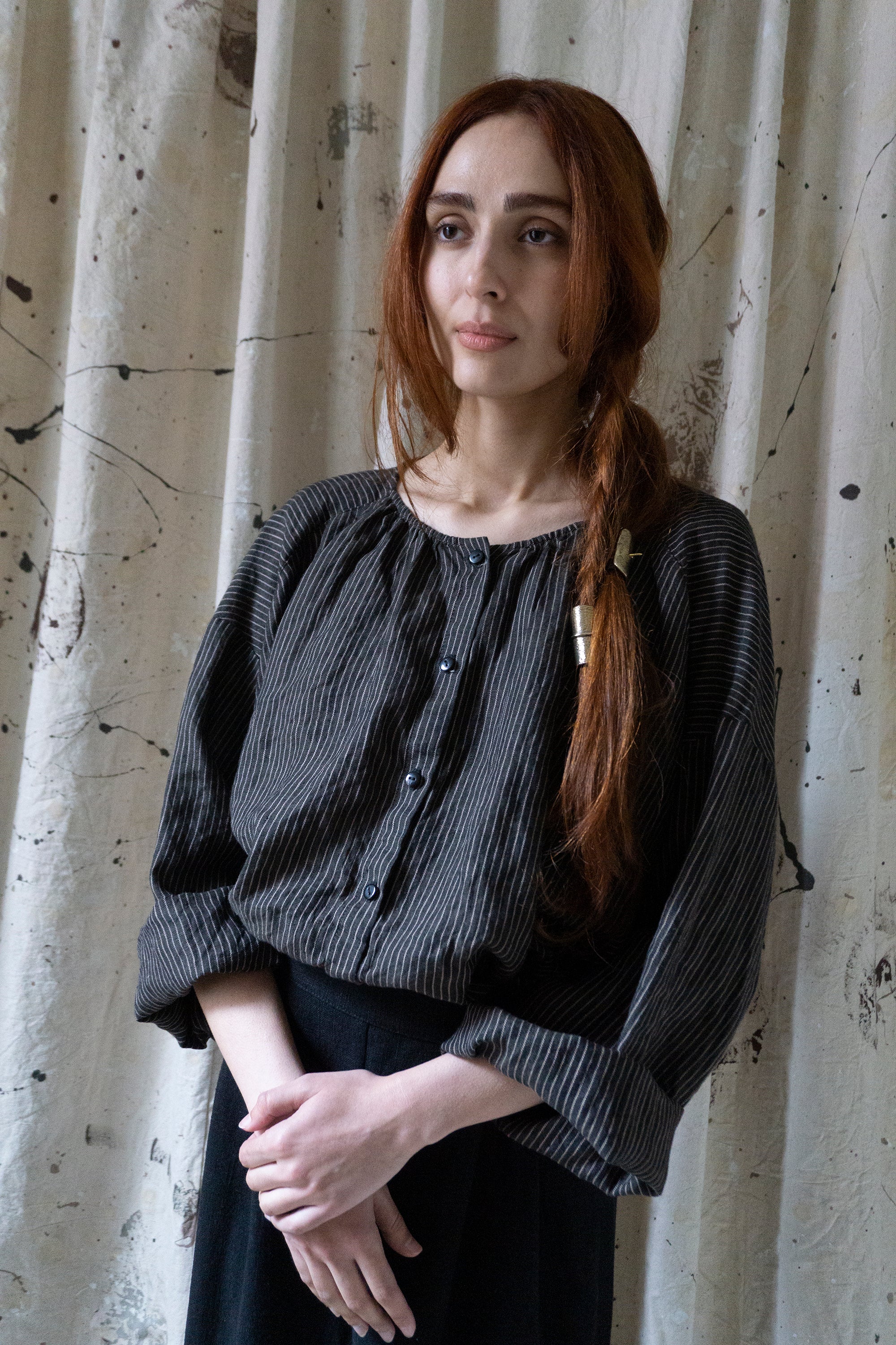 Chemise en lin Sycamore - Sel