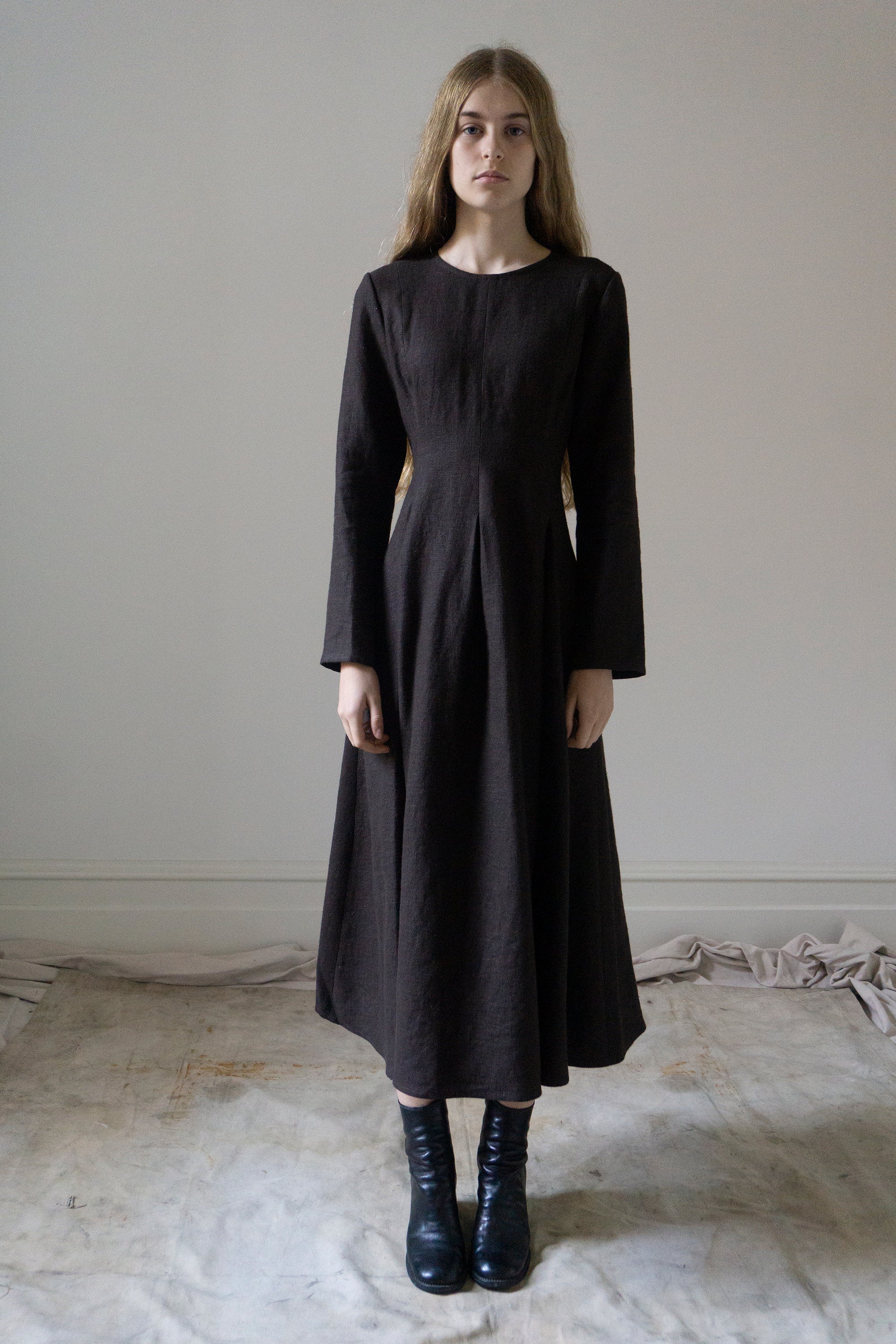 Theodora Linen Dress - Clove