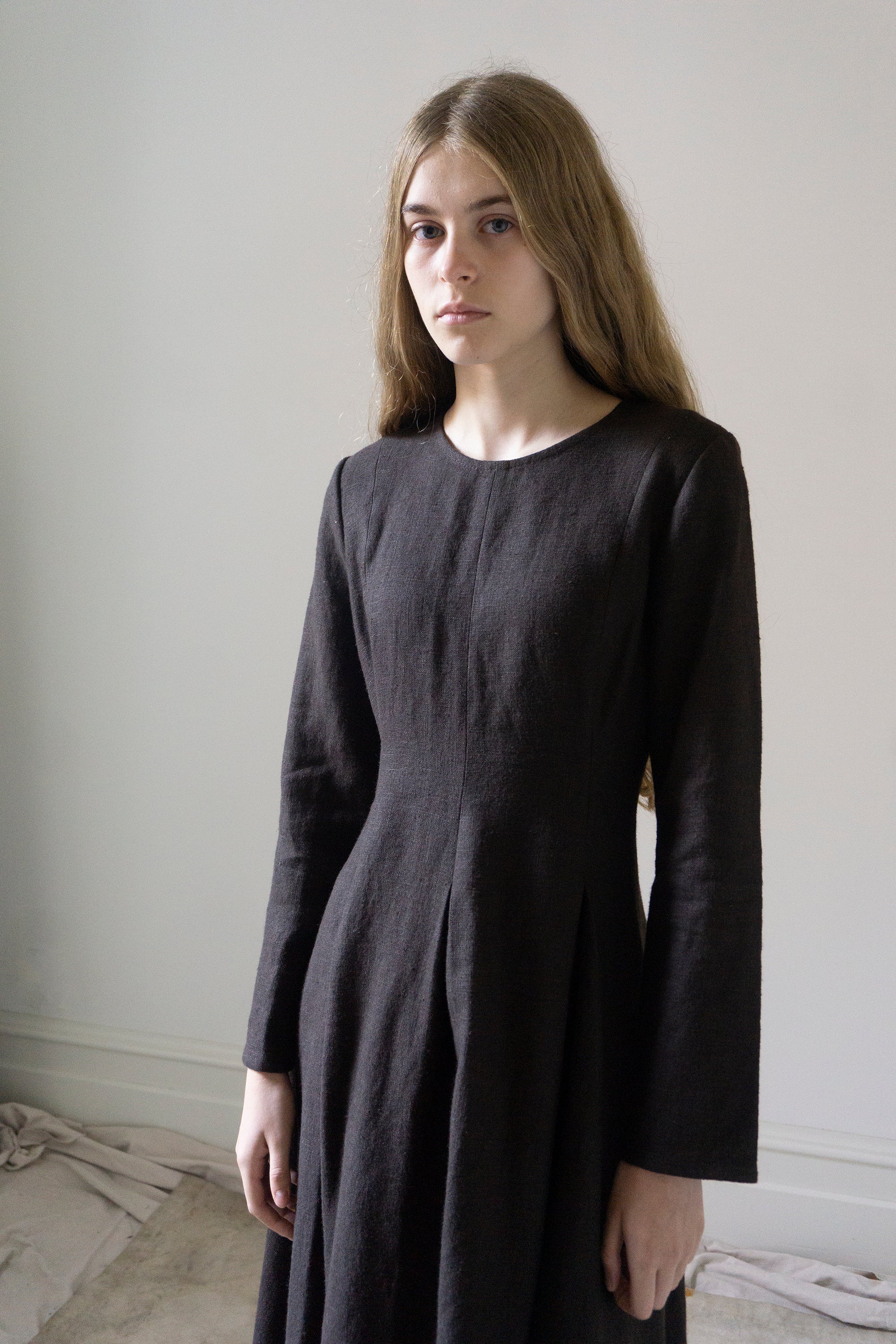 Theodora Linen Dress - Clove