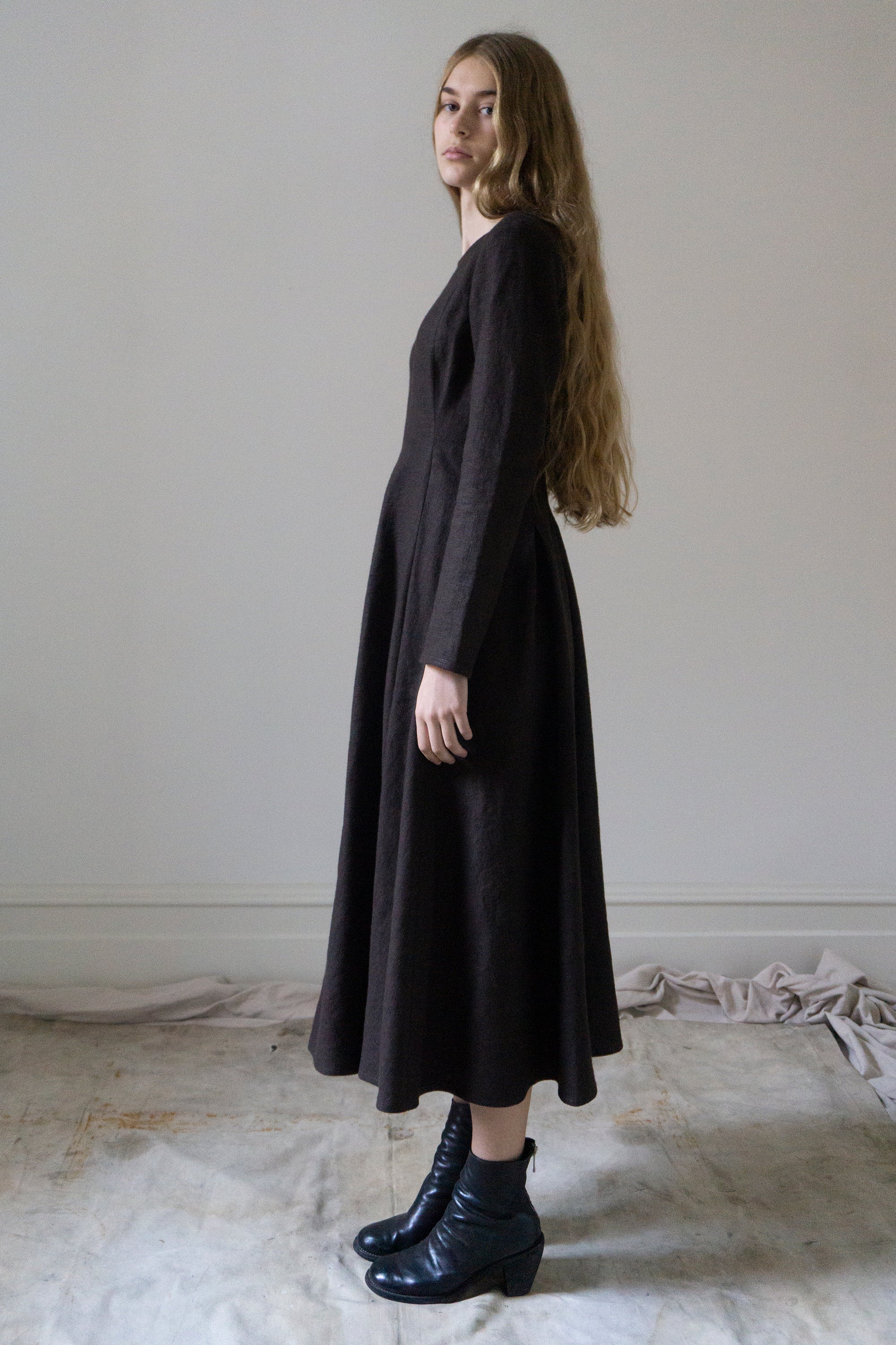 Theodora Linen Dress - Clove
