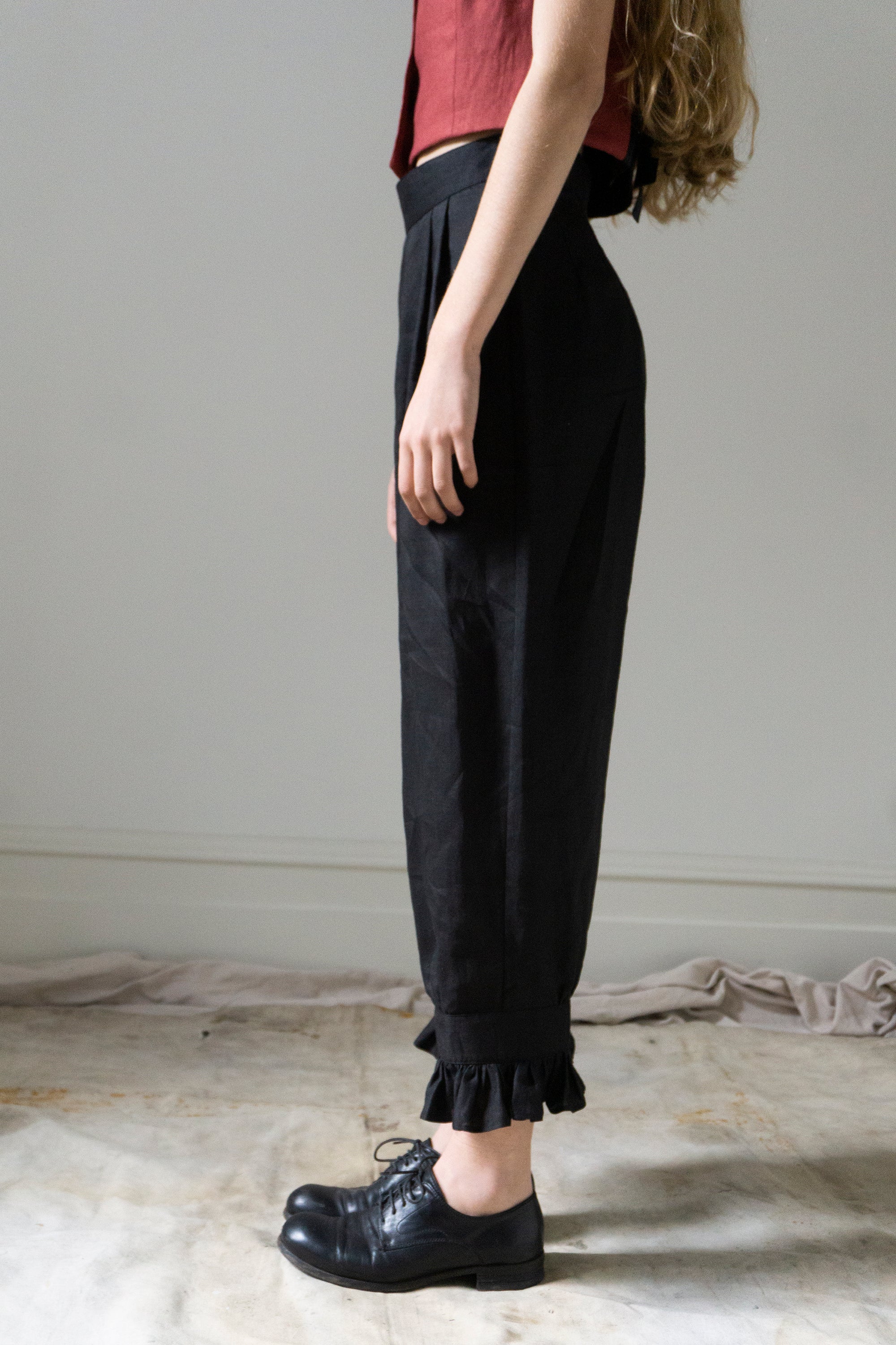 Ceres Linen Bloomers - Black