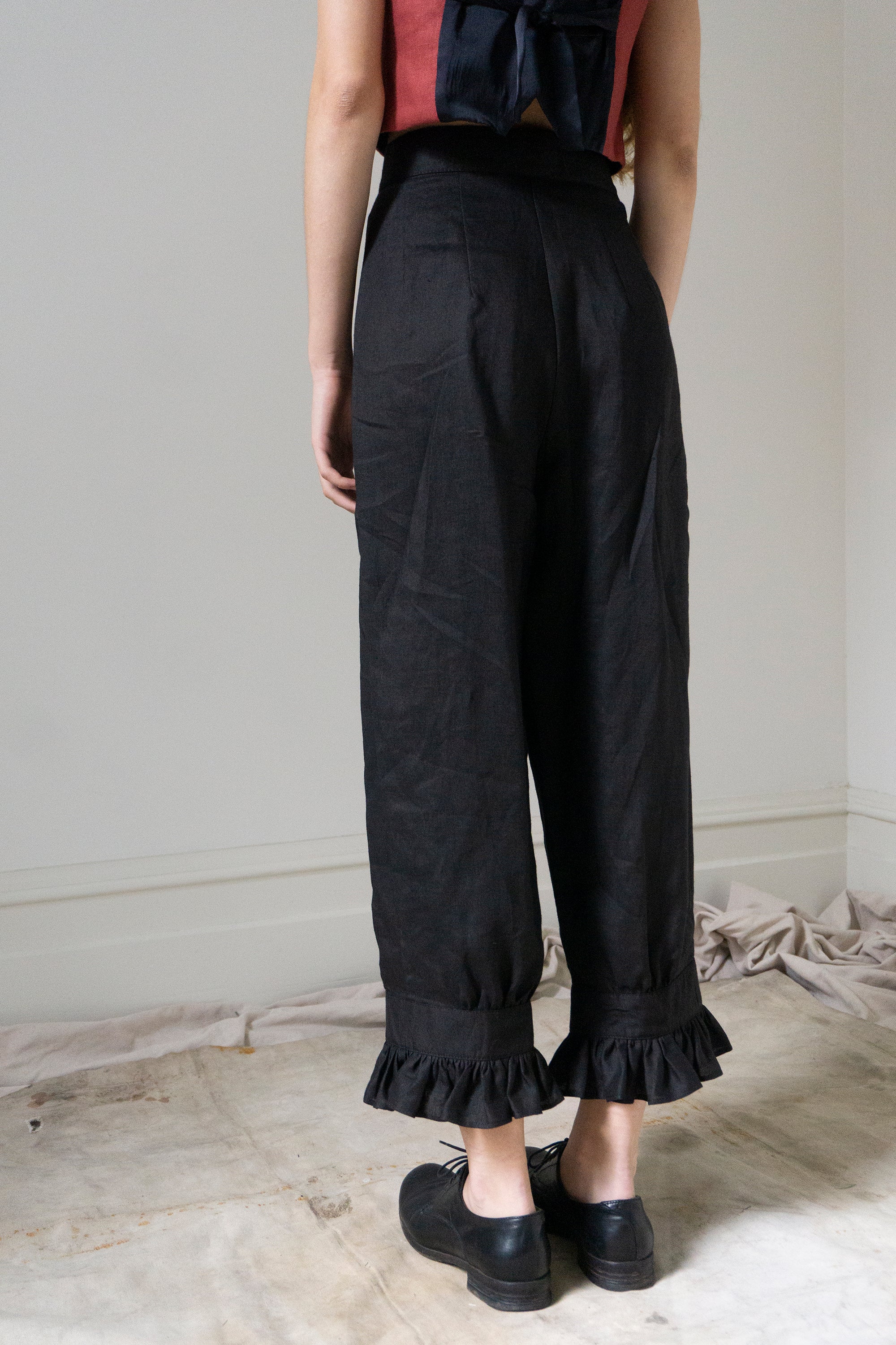 Ceres Linen Bloomers - Black