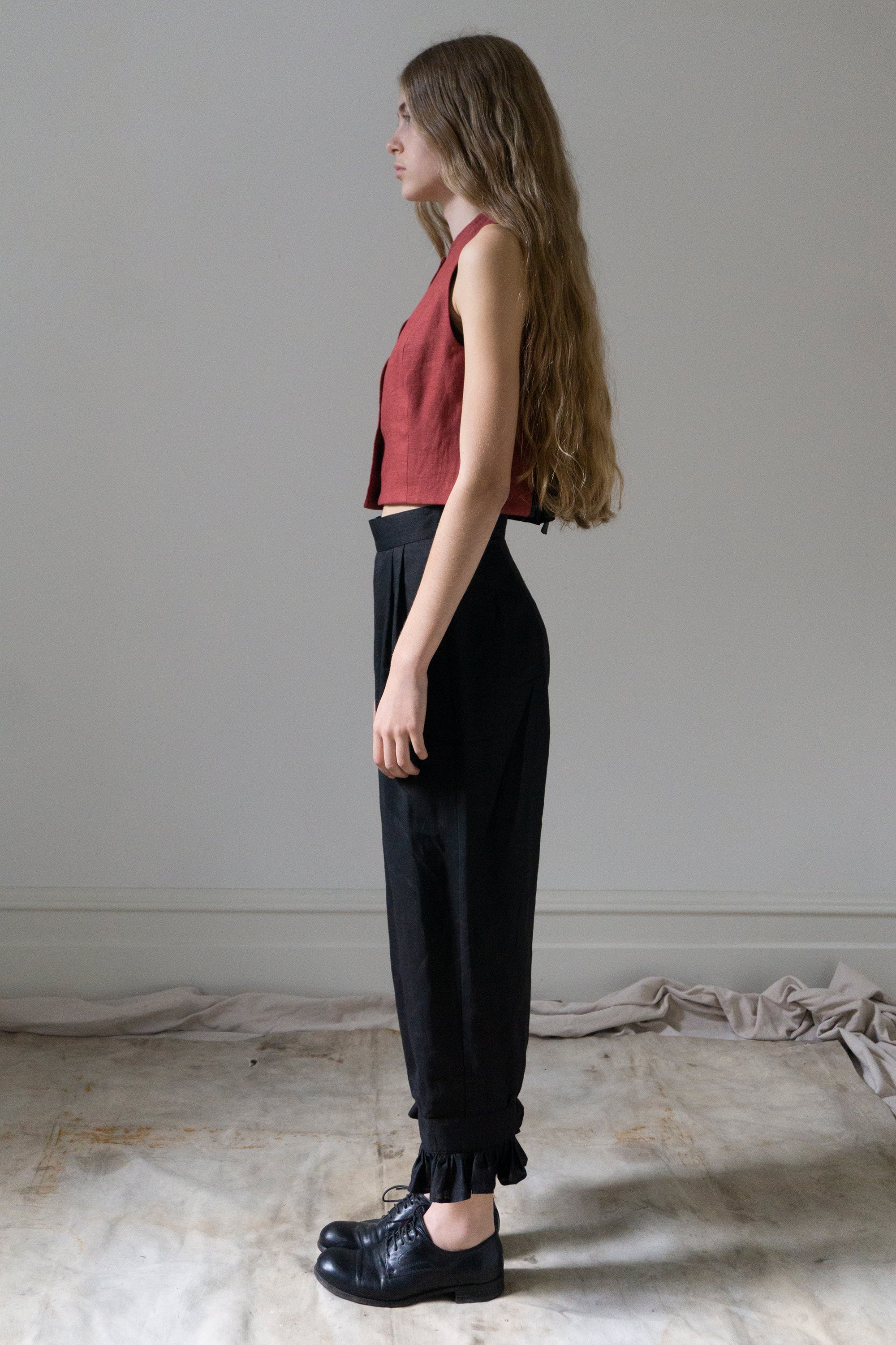 Ceres Linen Bloomers - Black