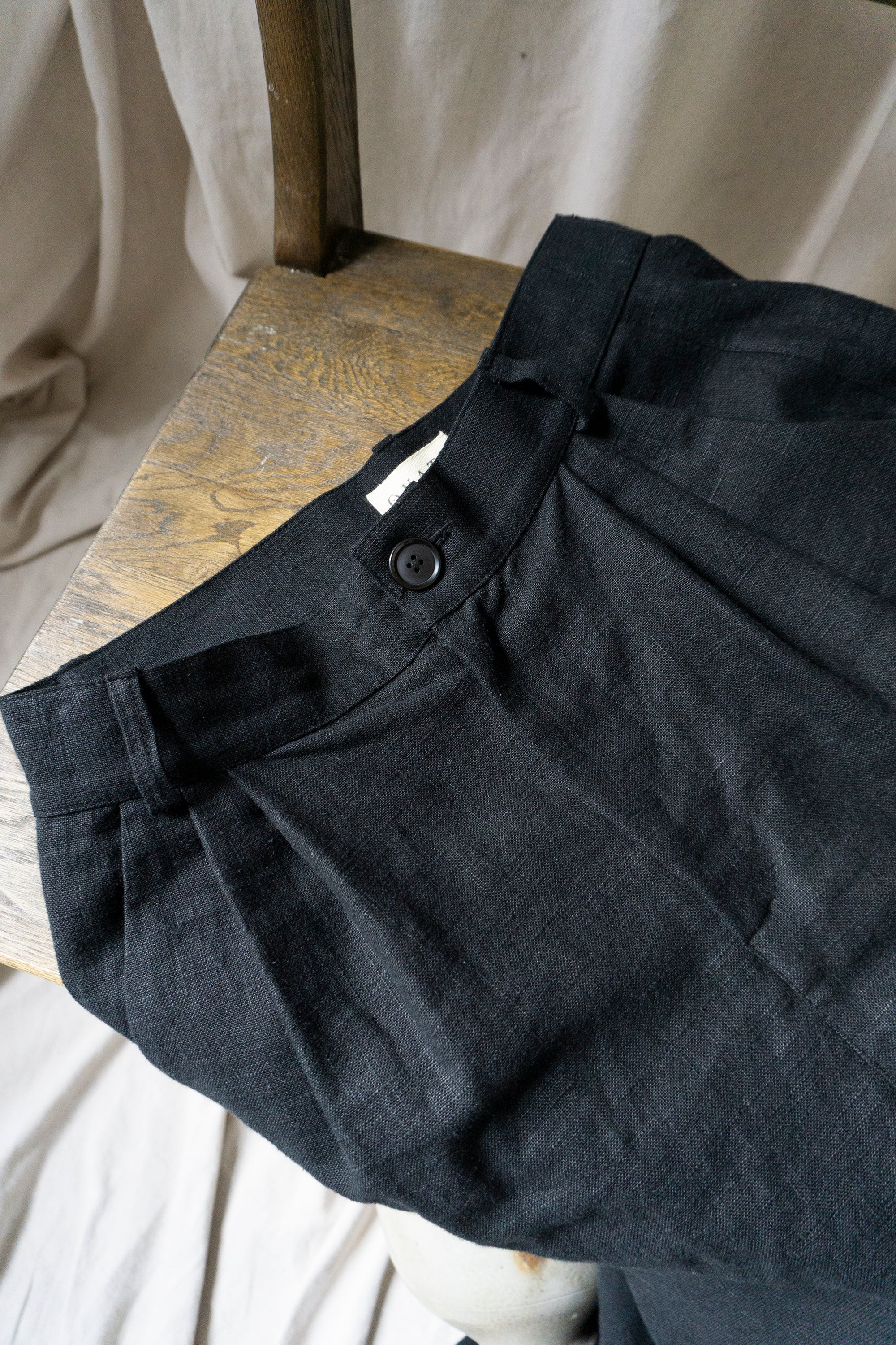 Rimbaud Linen Trousers - Black