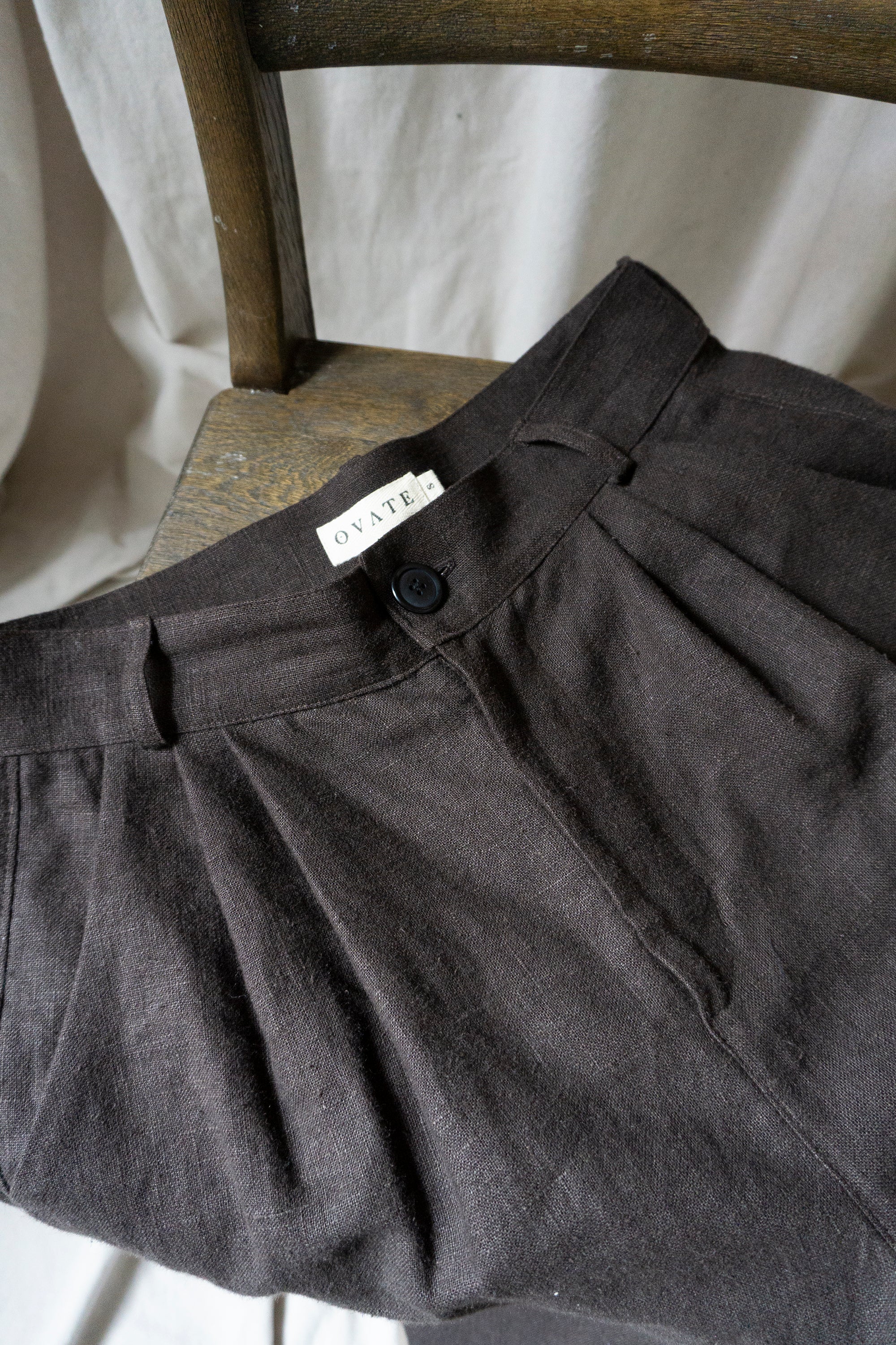 Pantalon en lin Rimbaud - Marron