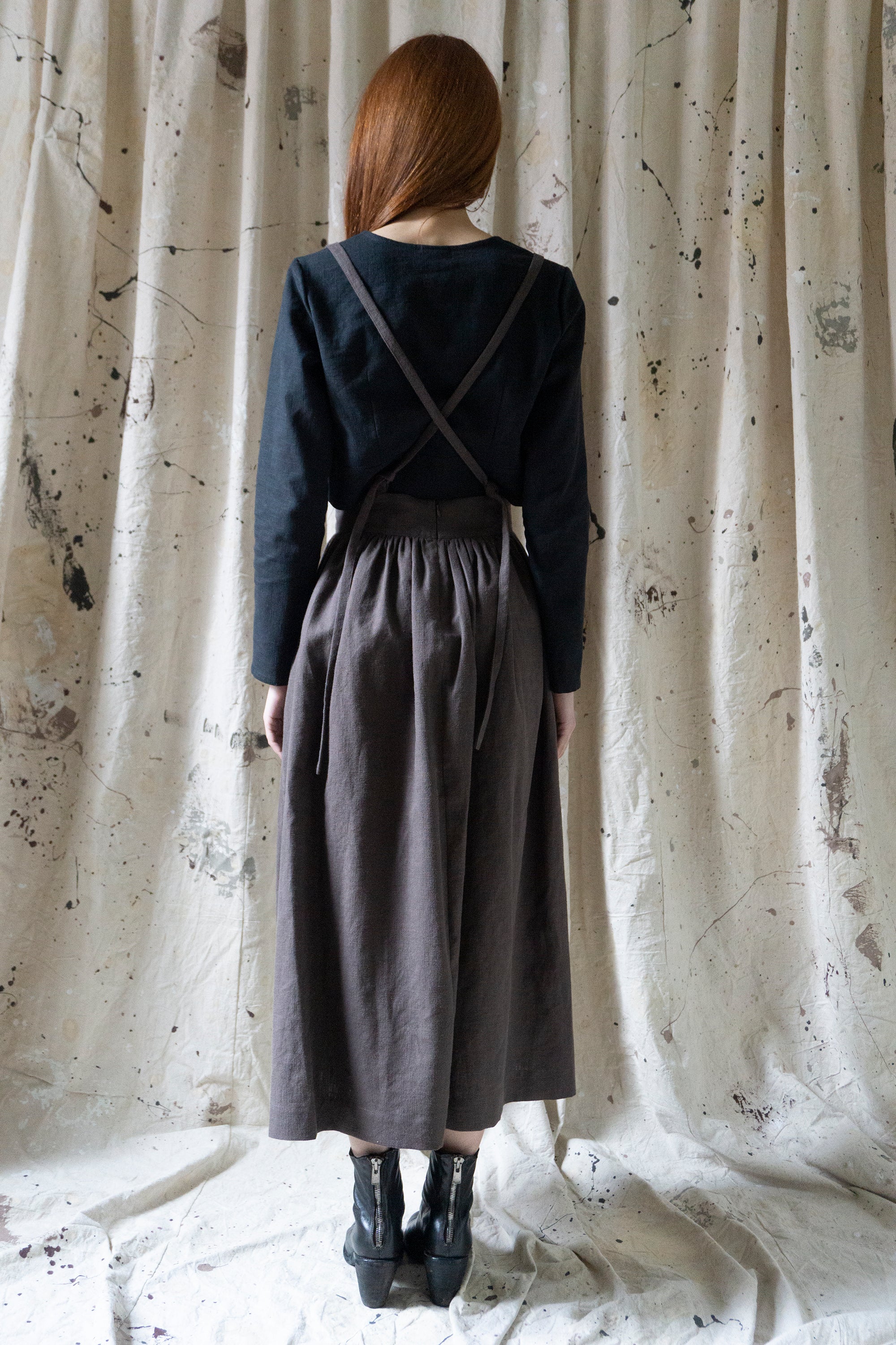 Ursula Skirt - Brown Linen