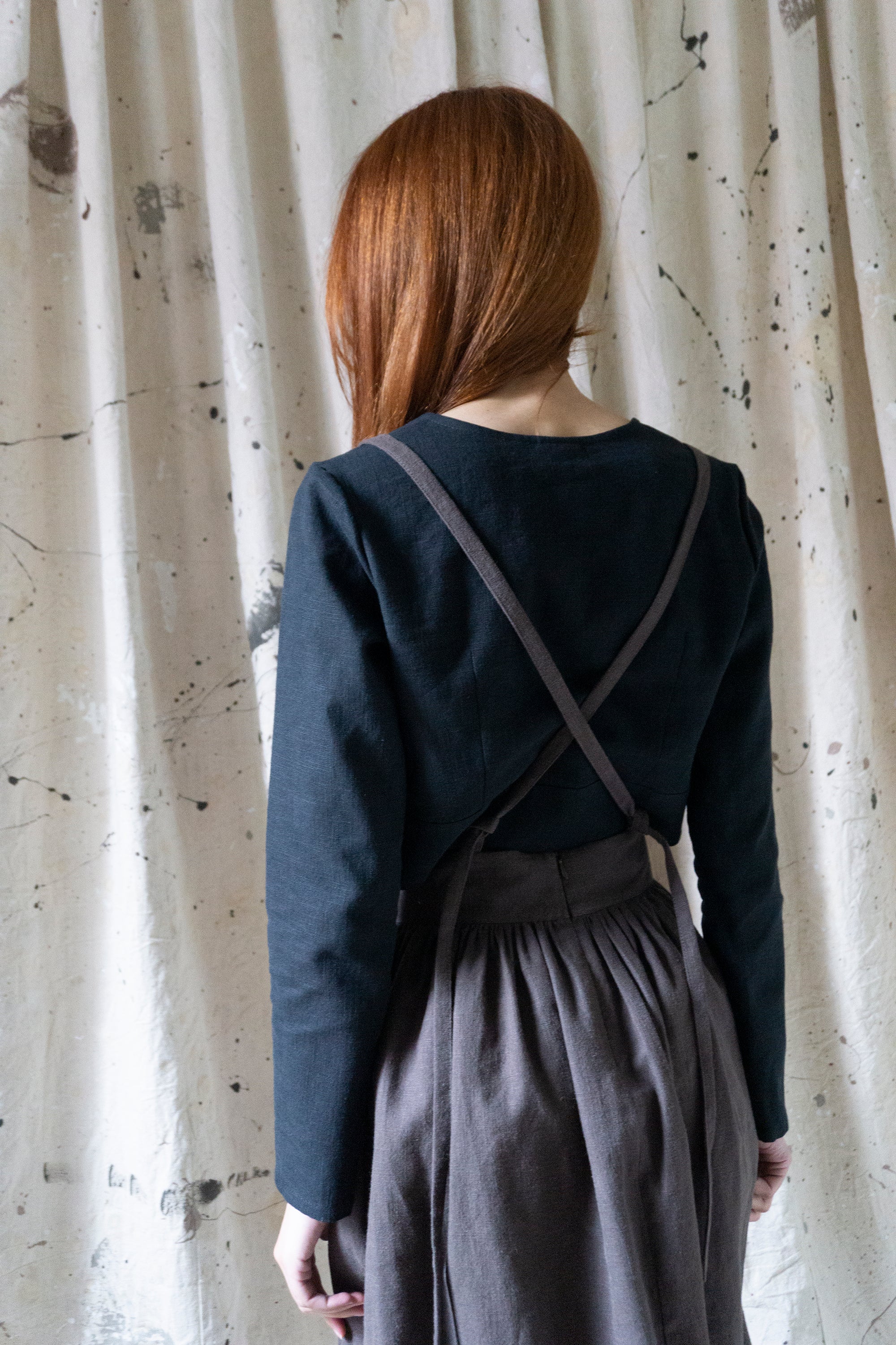 Ursula Skirt - Brown Linen