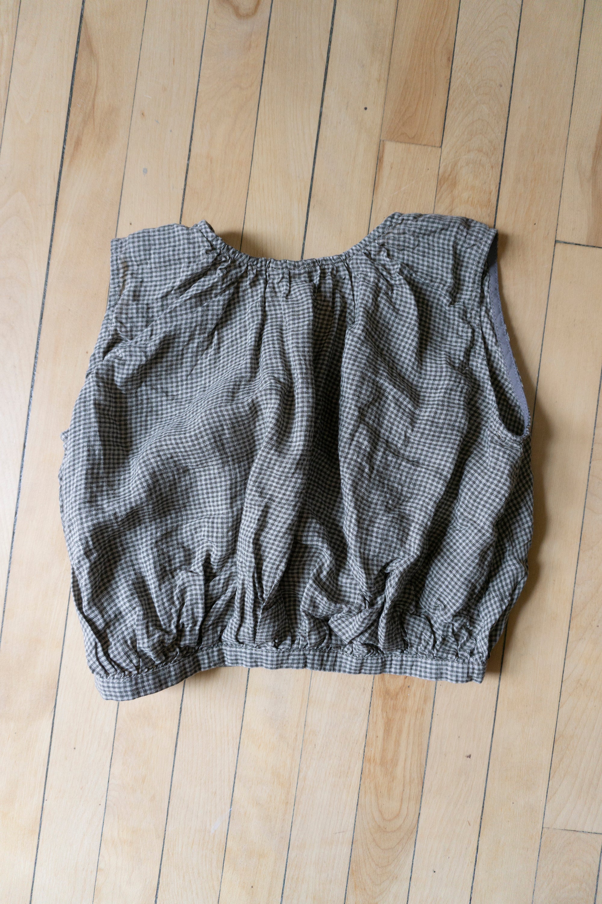 Viola top - Gingham Linen (S)