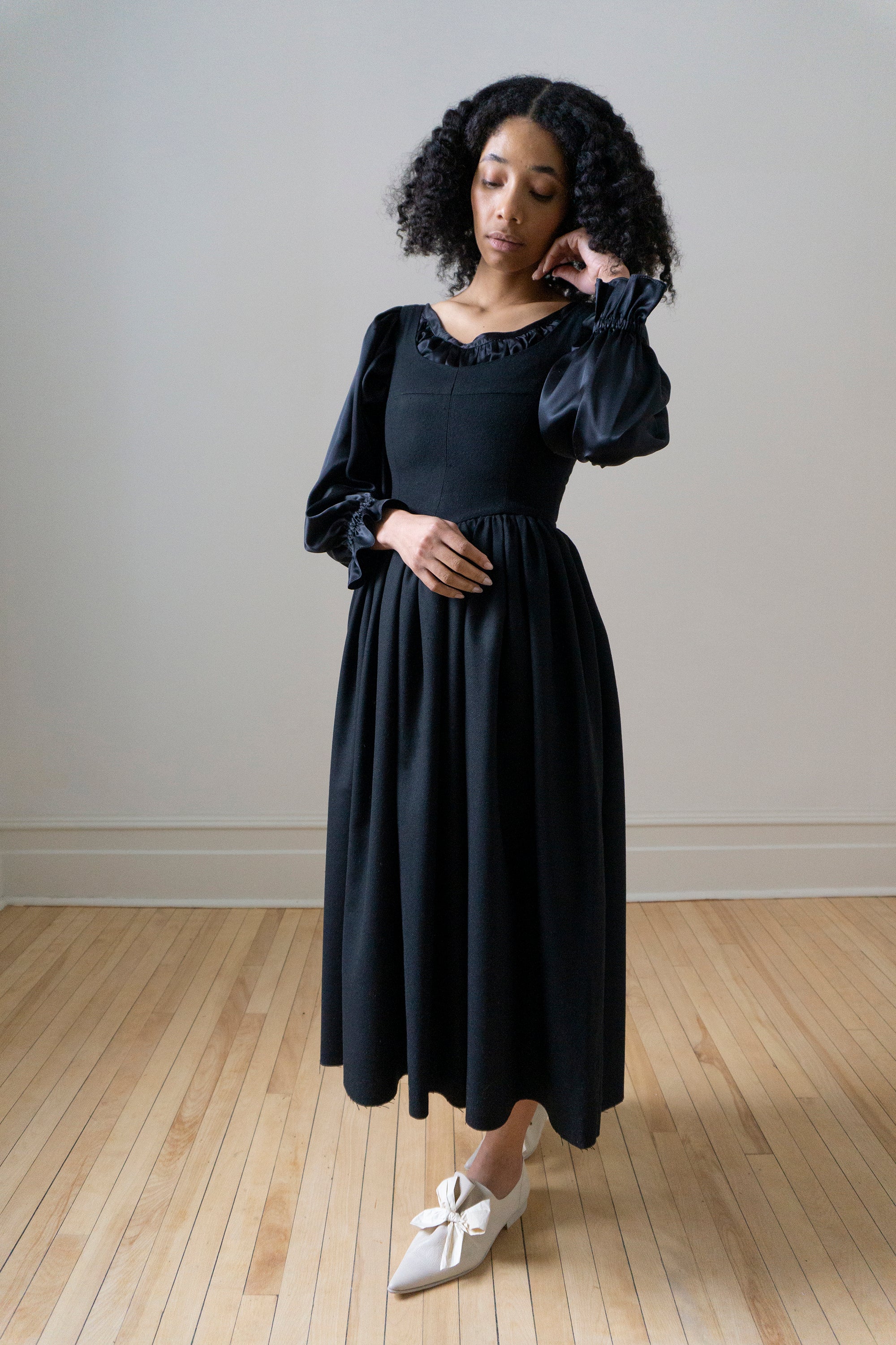 Hemlock Dress - Black Wool