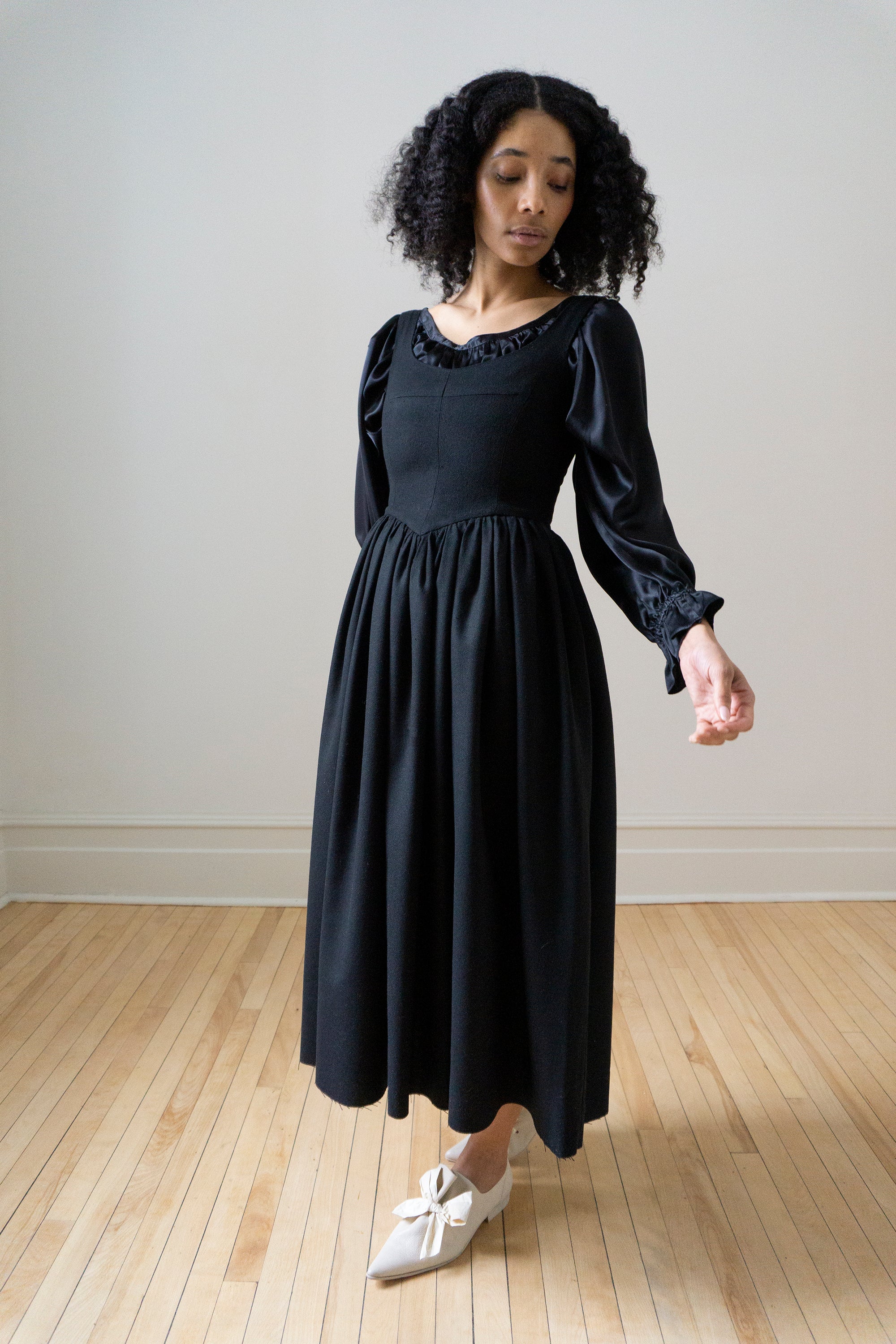 Hemlock Dress - Black Wool