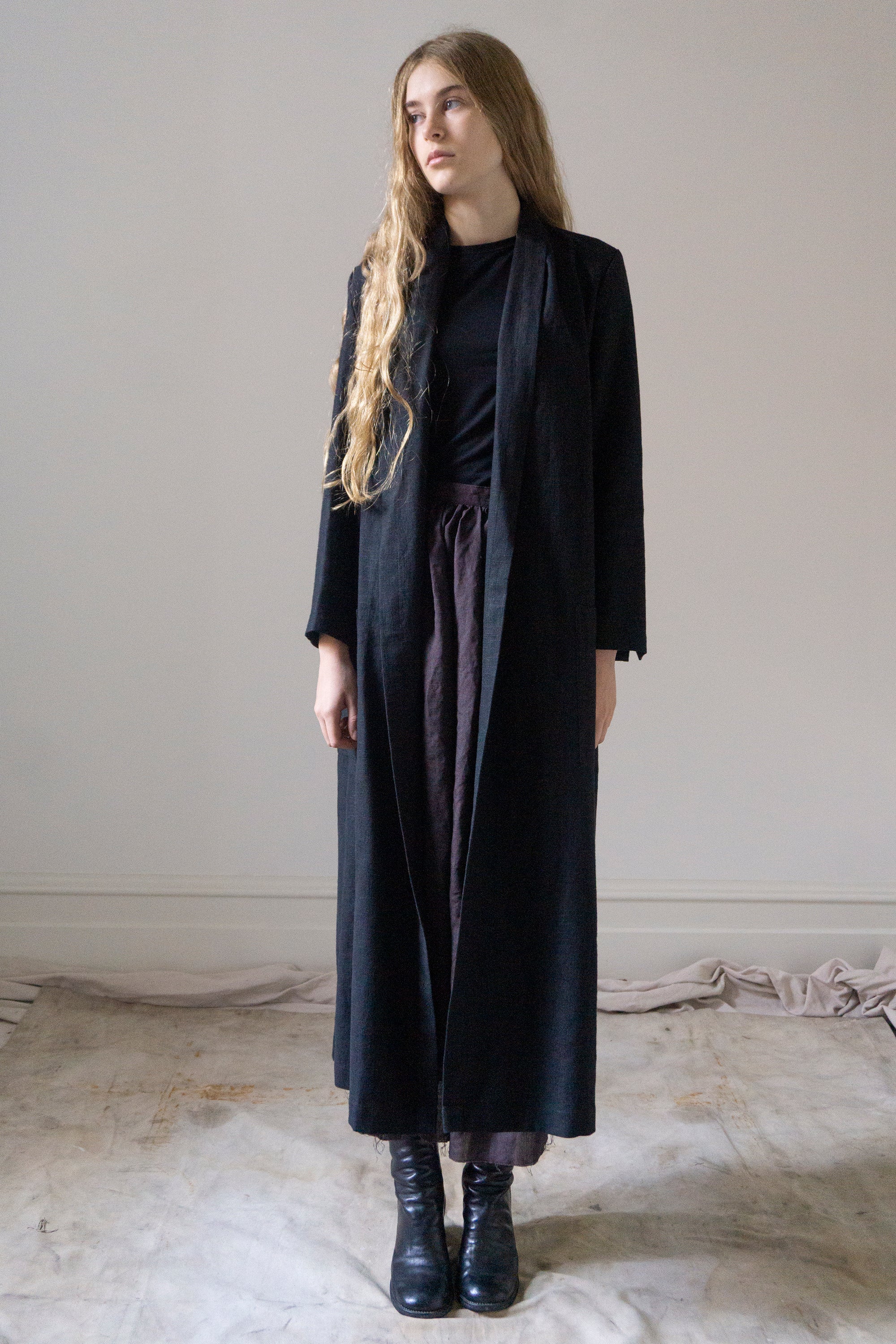 Wren Linen Jacket - Black