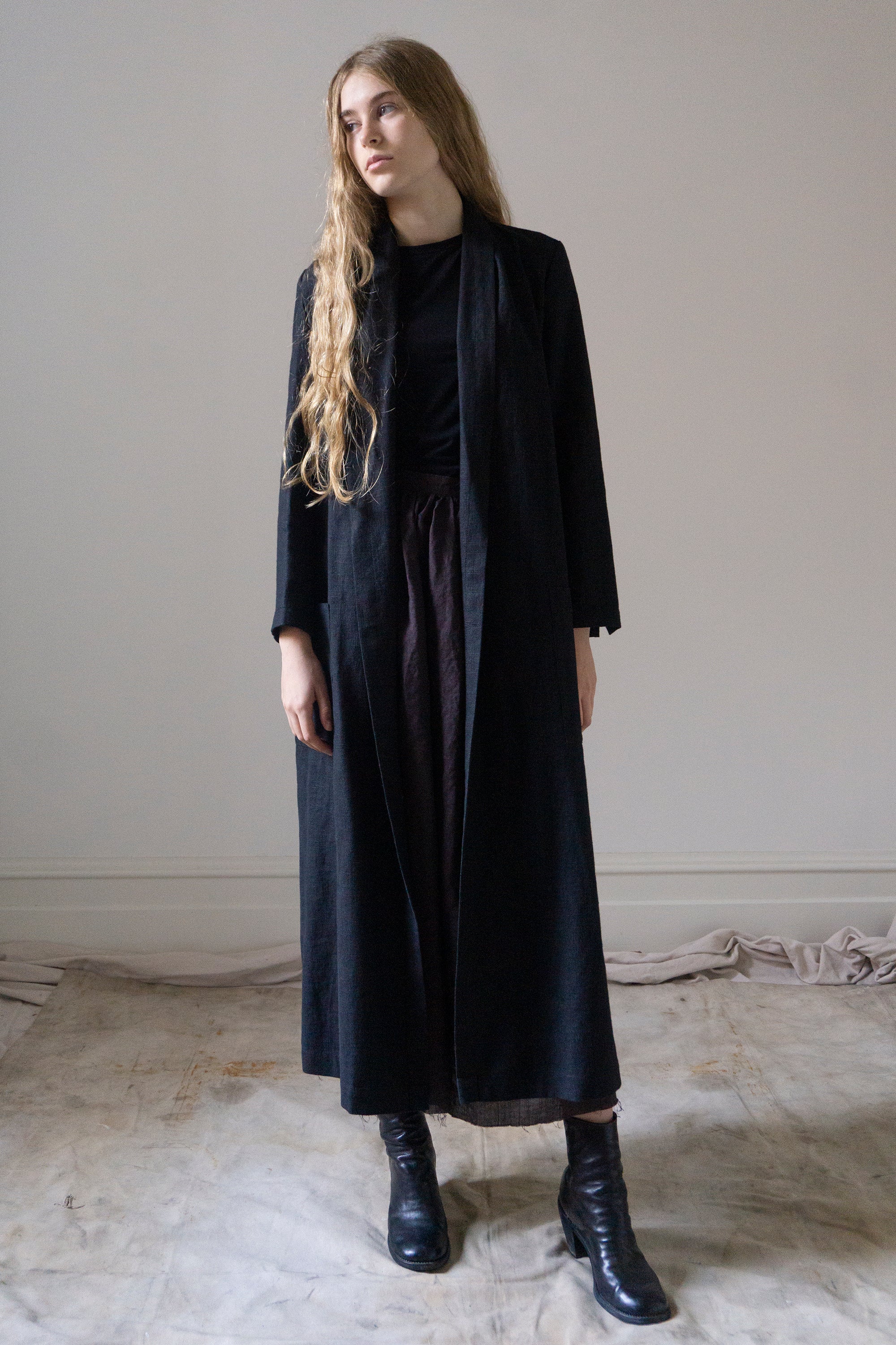 Wren Linen Jacket - Black