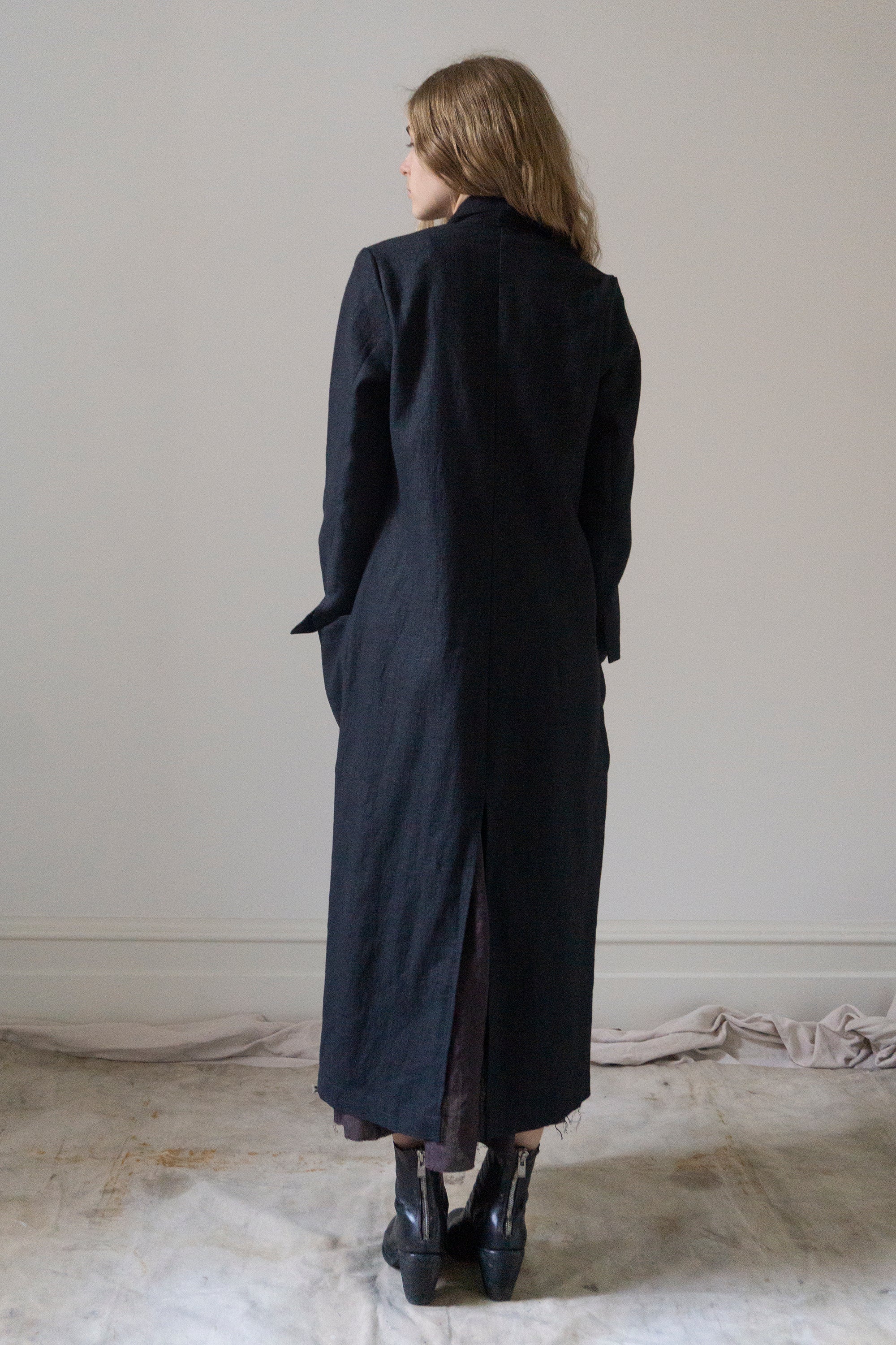 Wren Linen Jacket - Black