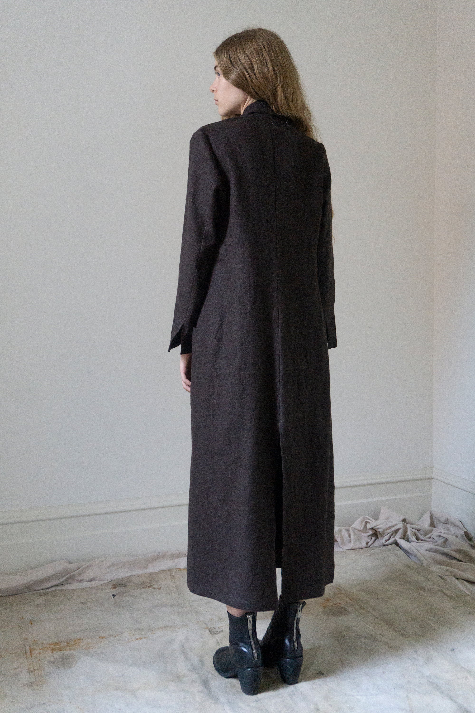 Wren Linen Jacket - Clove