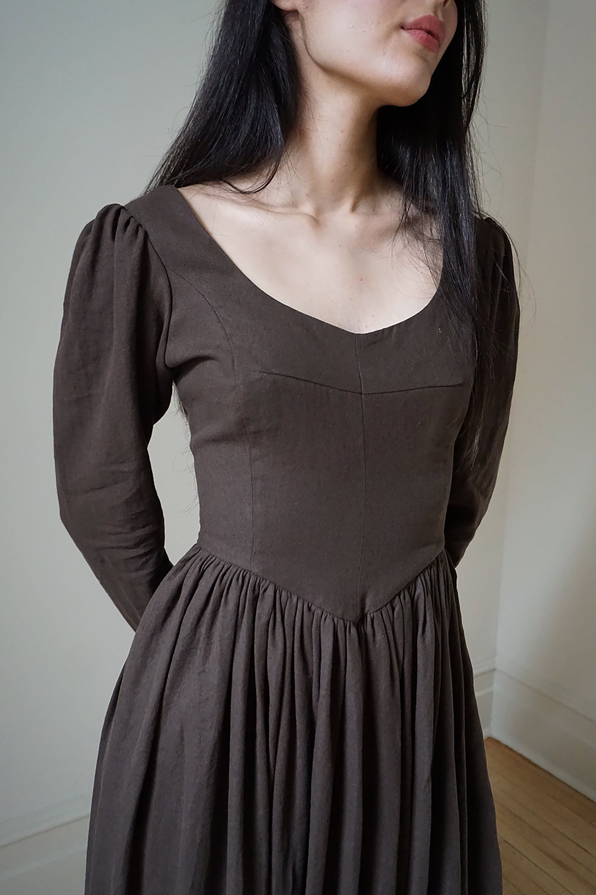 Vetiver Dress - Cocoa (SIZE S)