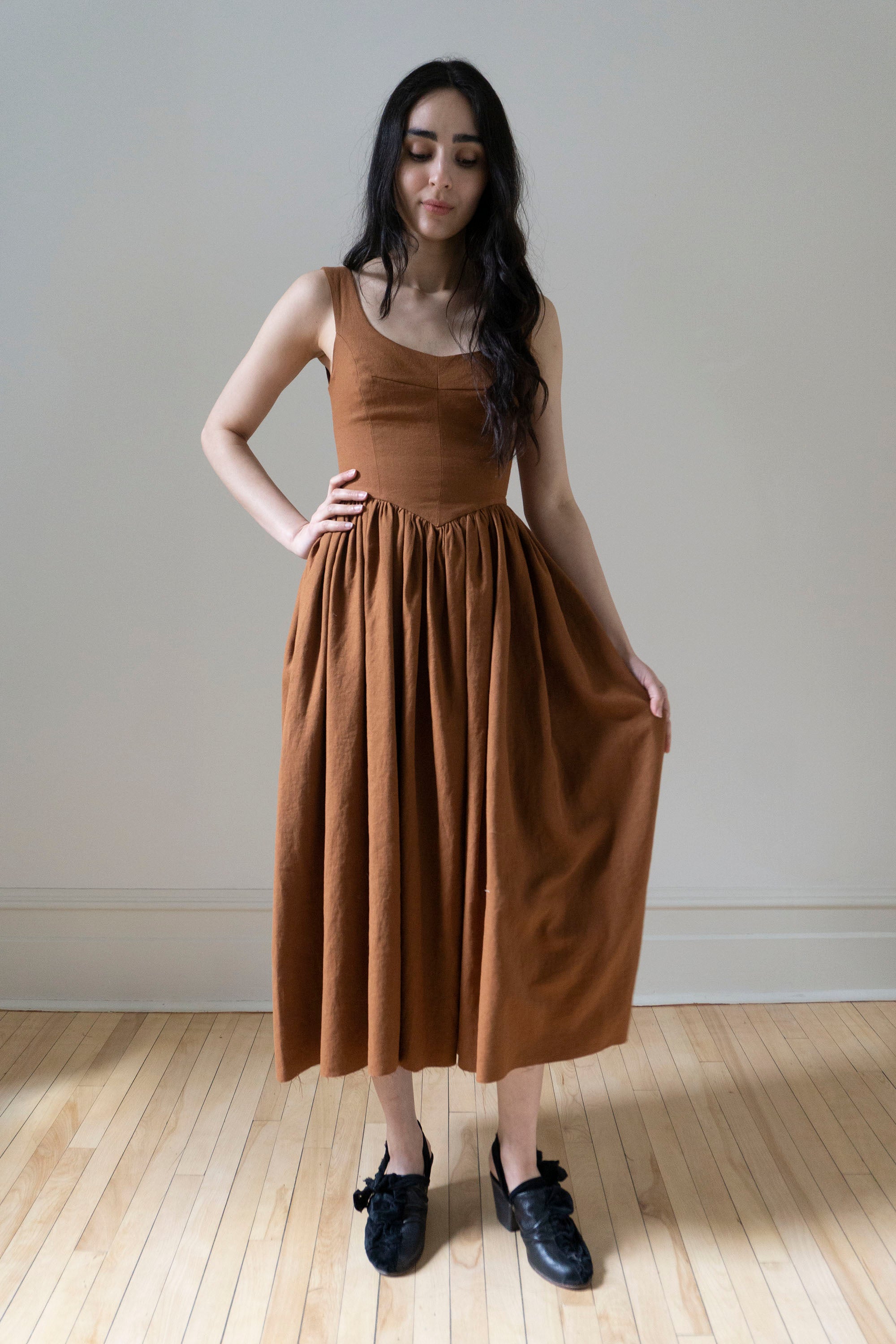 Hemlock Dress - Rust