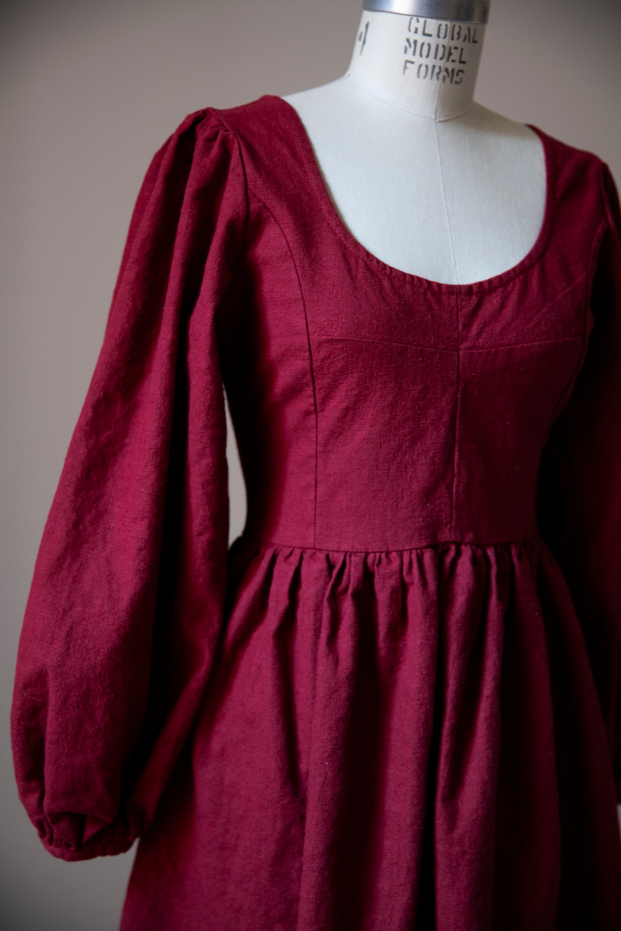 Lisbeth Dress - Crimson (SIZE M & L)