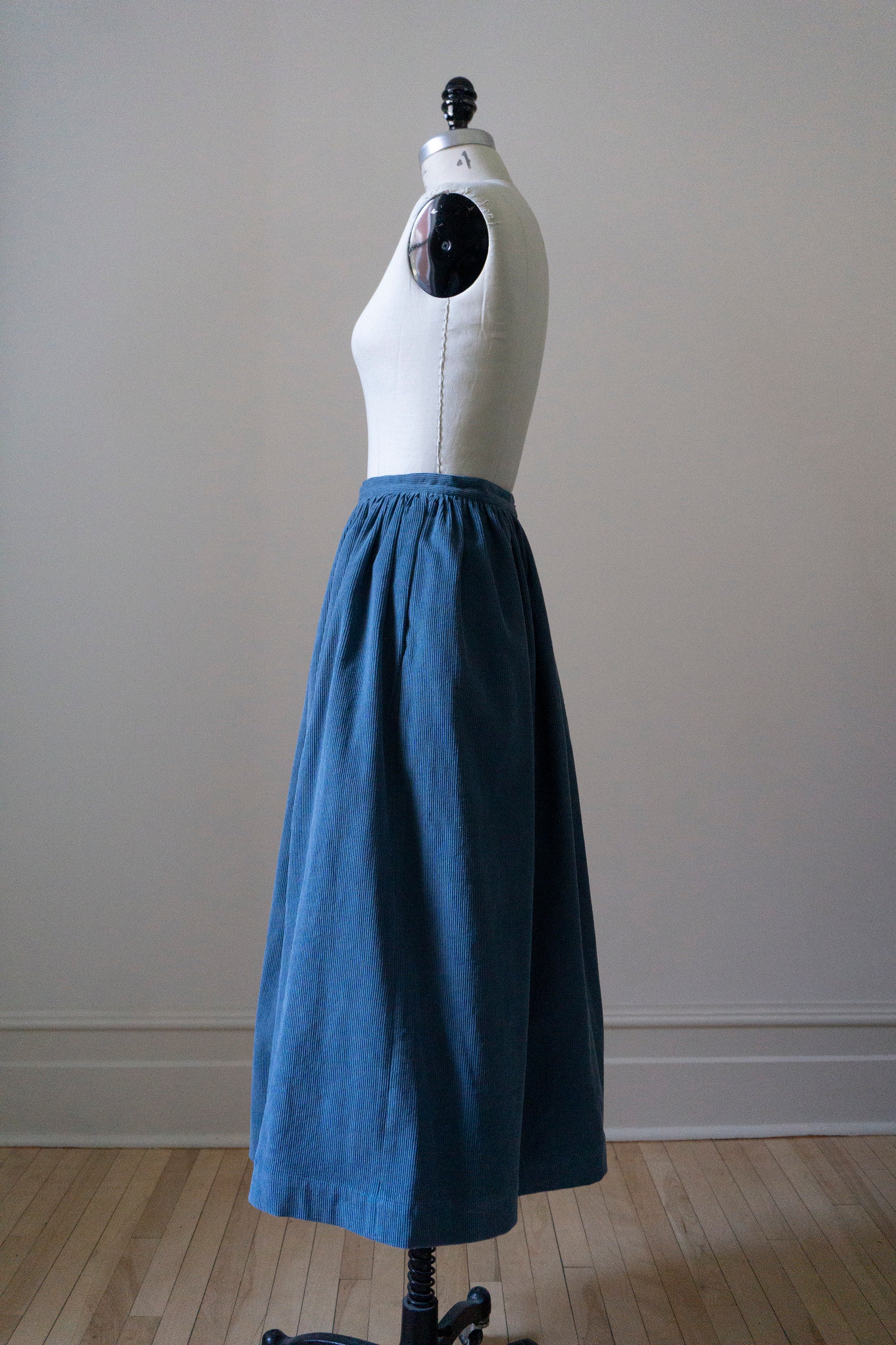 Marla Corduroy Skirt - Cornflower Blue